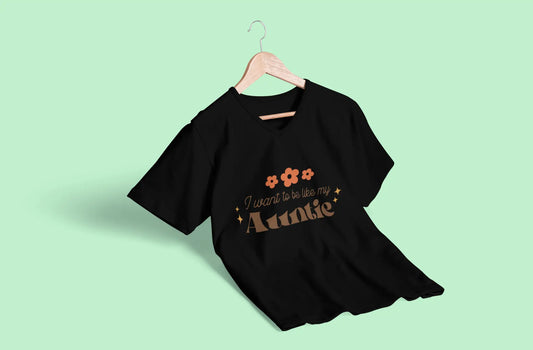 "I Want to Be Like My Auntie" Cute Graphic T-Shirts Boofy