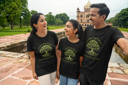 "Connecting Family One Ancestor at a Time" T-Shirts Boofy
