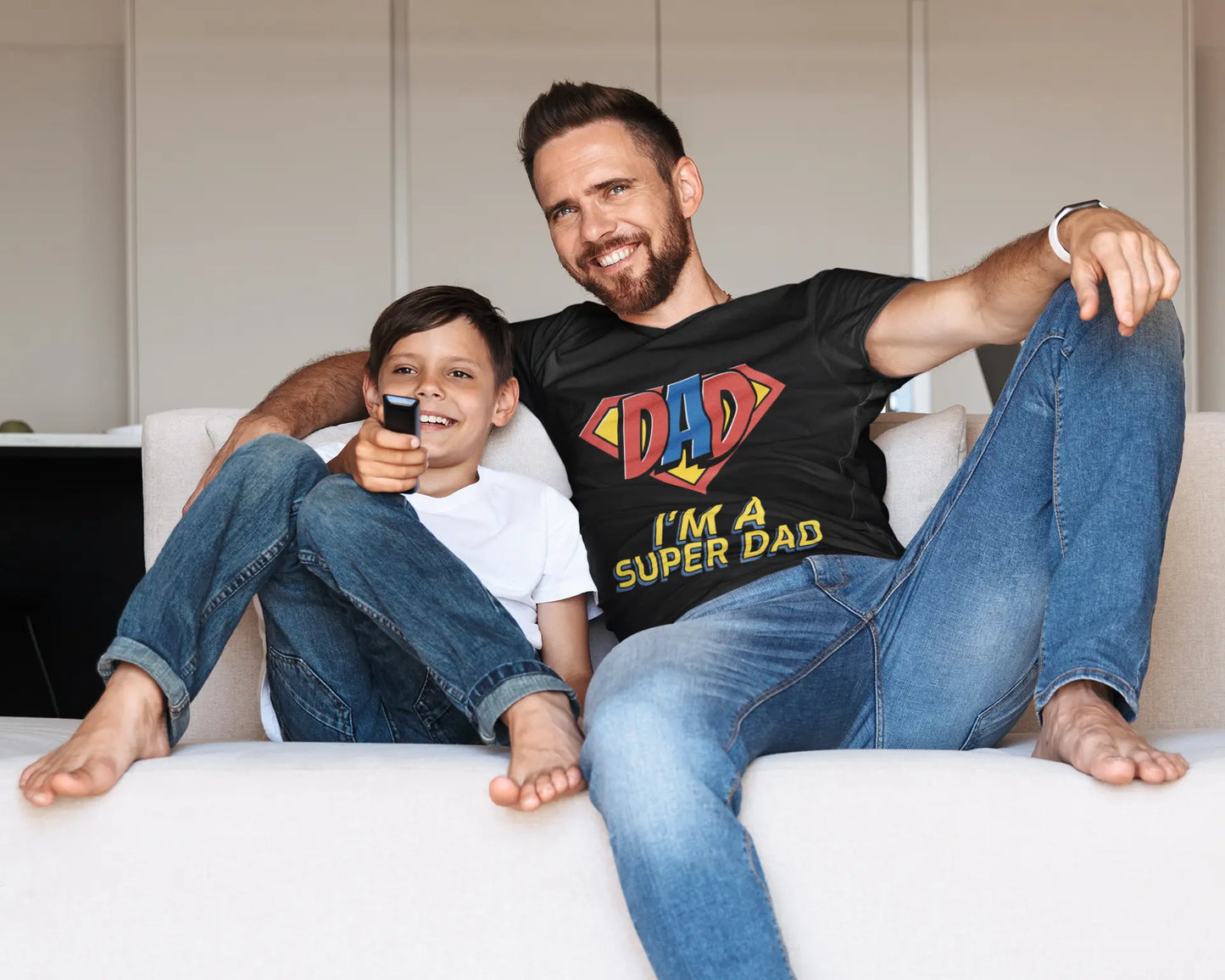 "I'm A Super Dad" Graphic Dad Humor T-Shirts Boofy