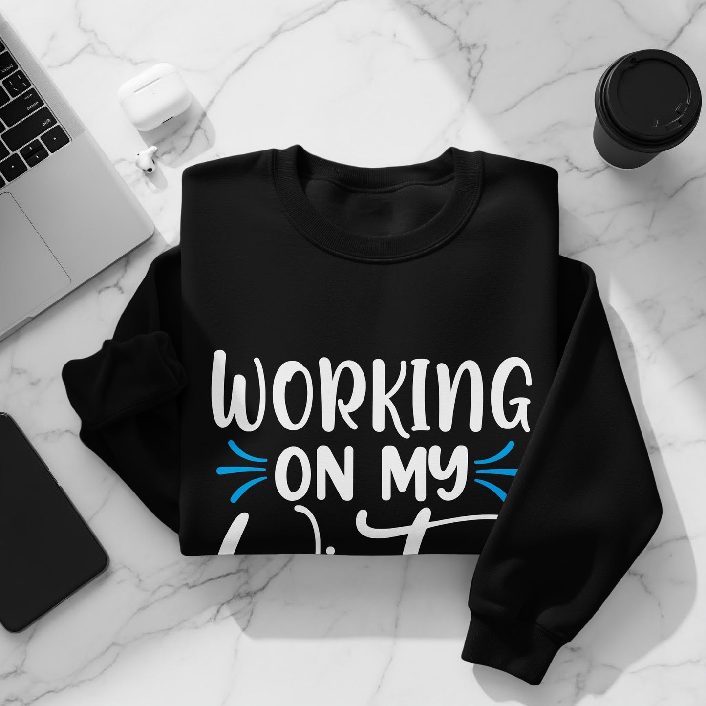 Cozy Gains in Progress - Cotton Tshirt
