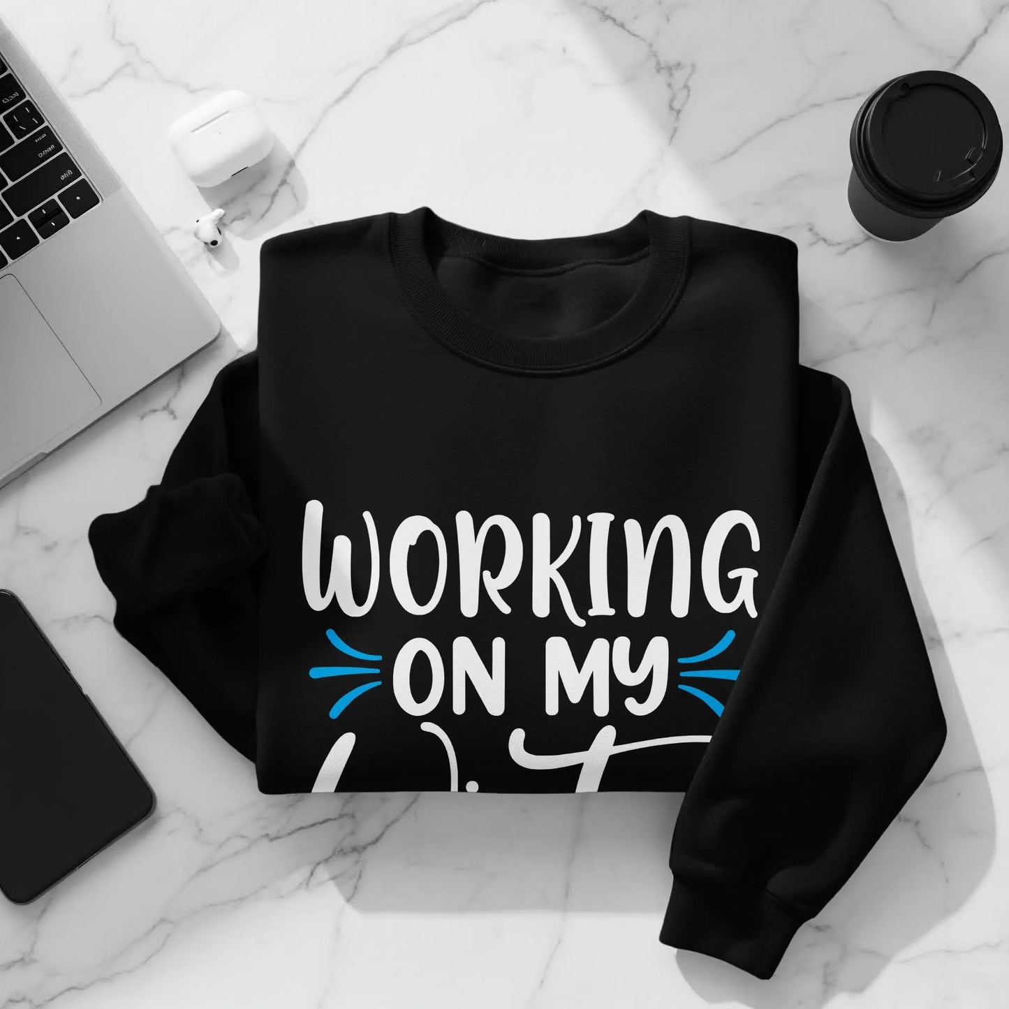 Cozy Gains in Progress - Cotton Tshirt My Store