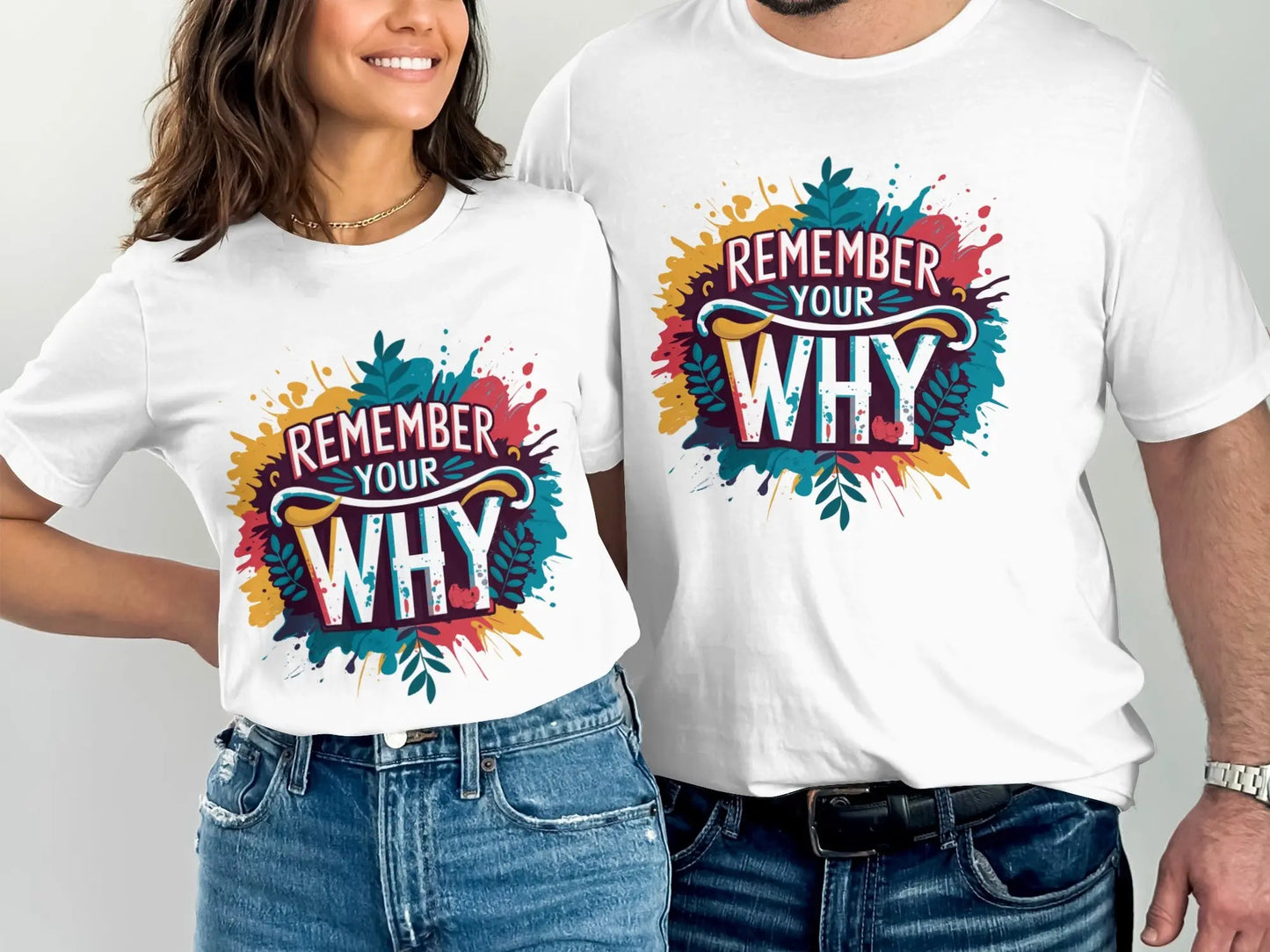 Motivational T-Shirt: "Remember Your Why" Quote Art Daily Reminder