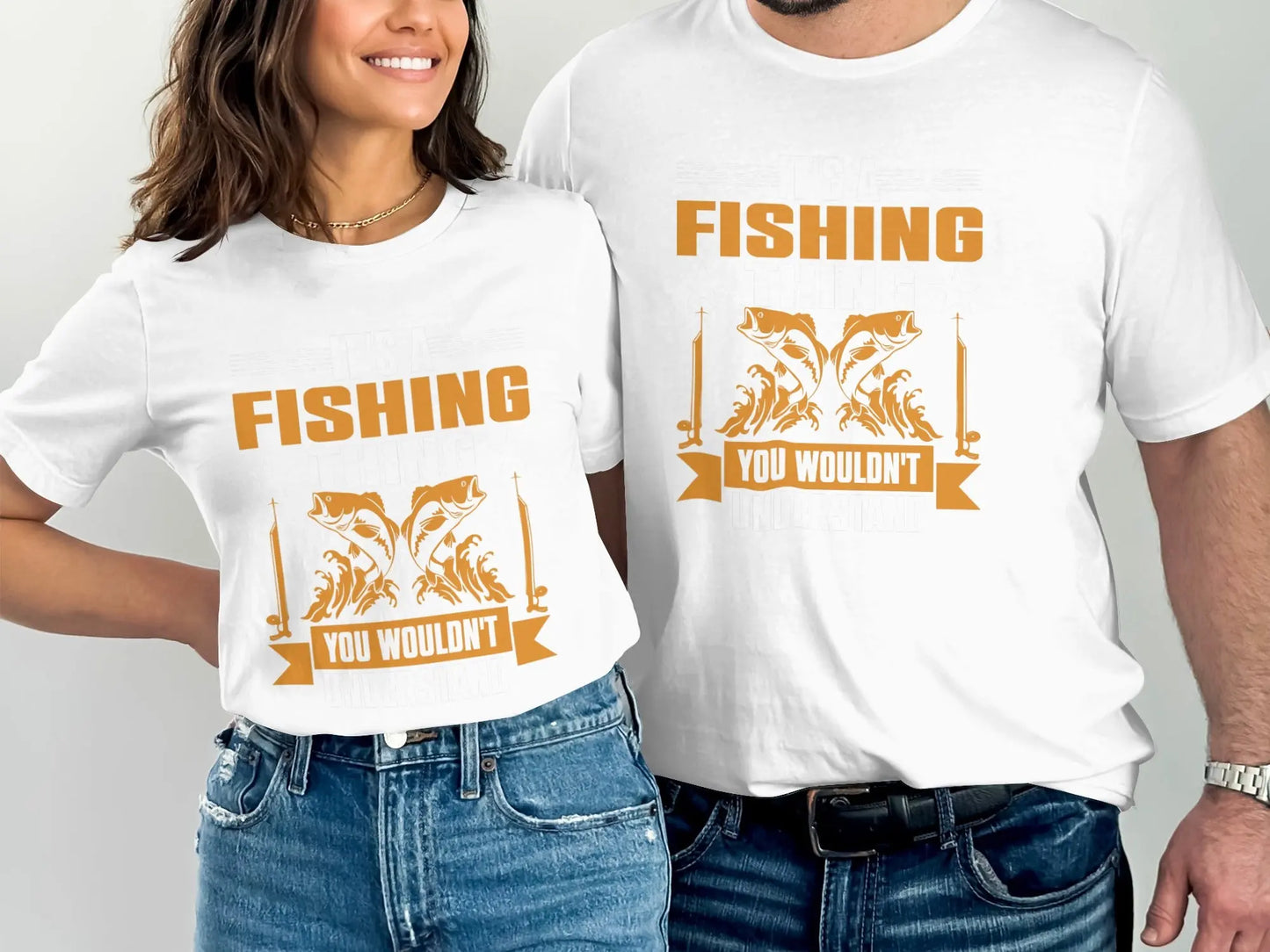 Retro "You Wouldn't" Fishing Design T-Shirt Boofy
