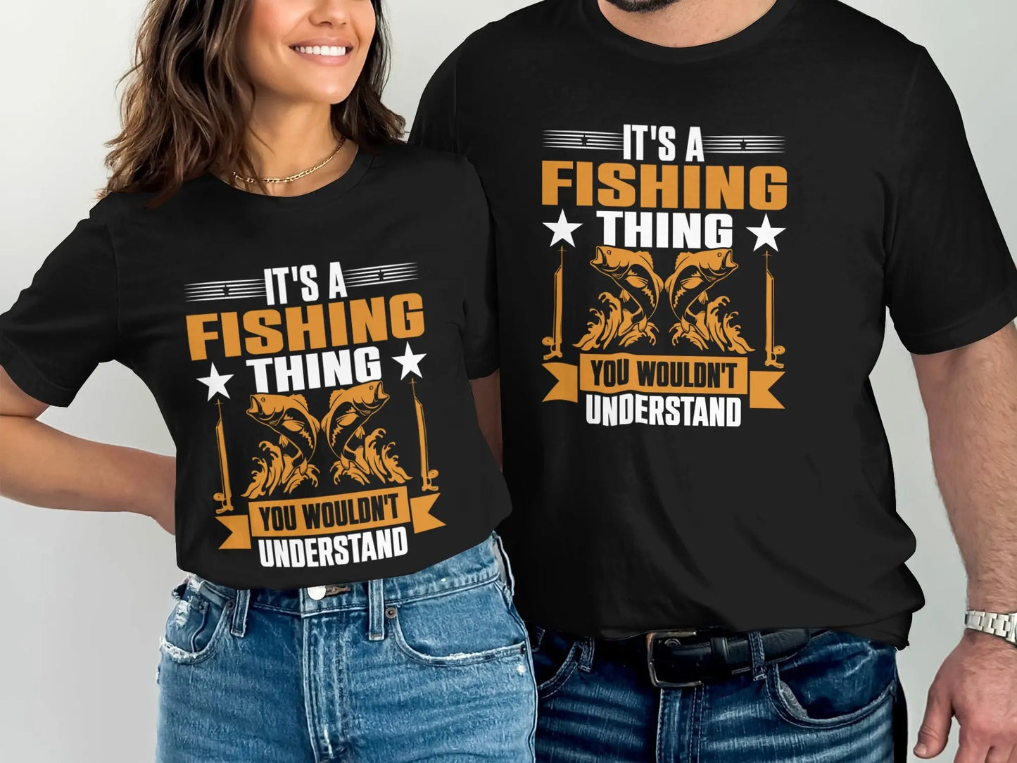 Retro "You Wouldn't" Fishing Design T-Shirt Boofy