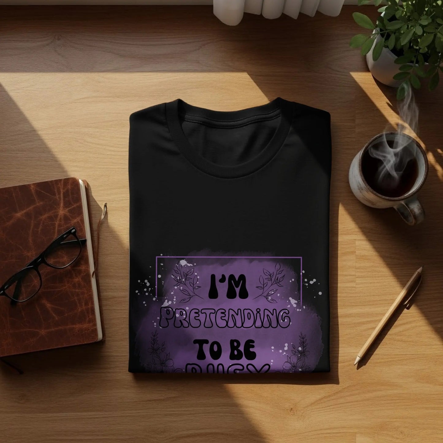 "I Am Pretending To Be Busy" Graphic Design T-Shirts Boofy