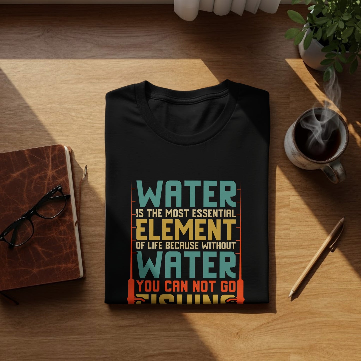 Hydration? Nah, It's About the Fish - Fishing Tshirt