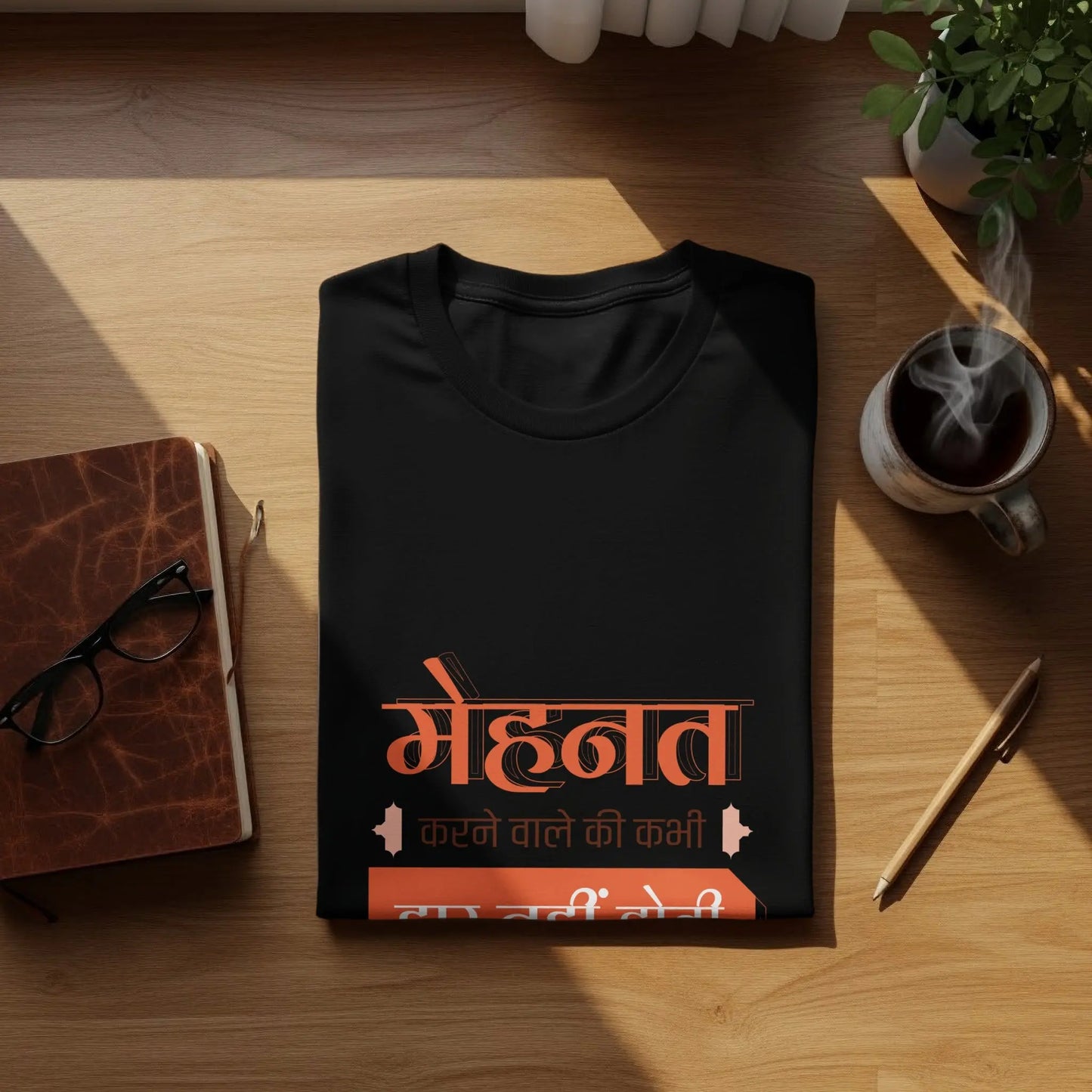 Mehnat Karne Wale Ki Kabhi Haar Nahin Hoti Graphic T-Shirts Boofy