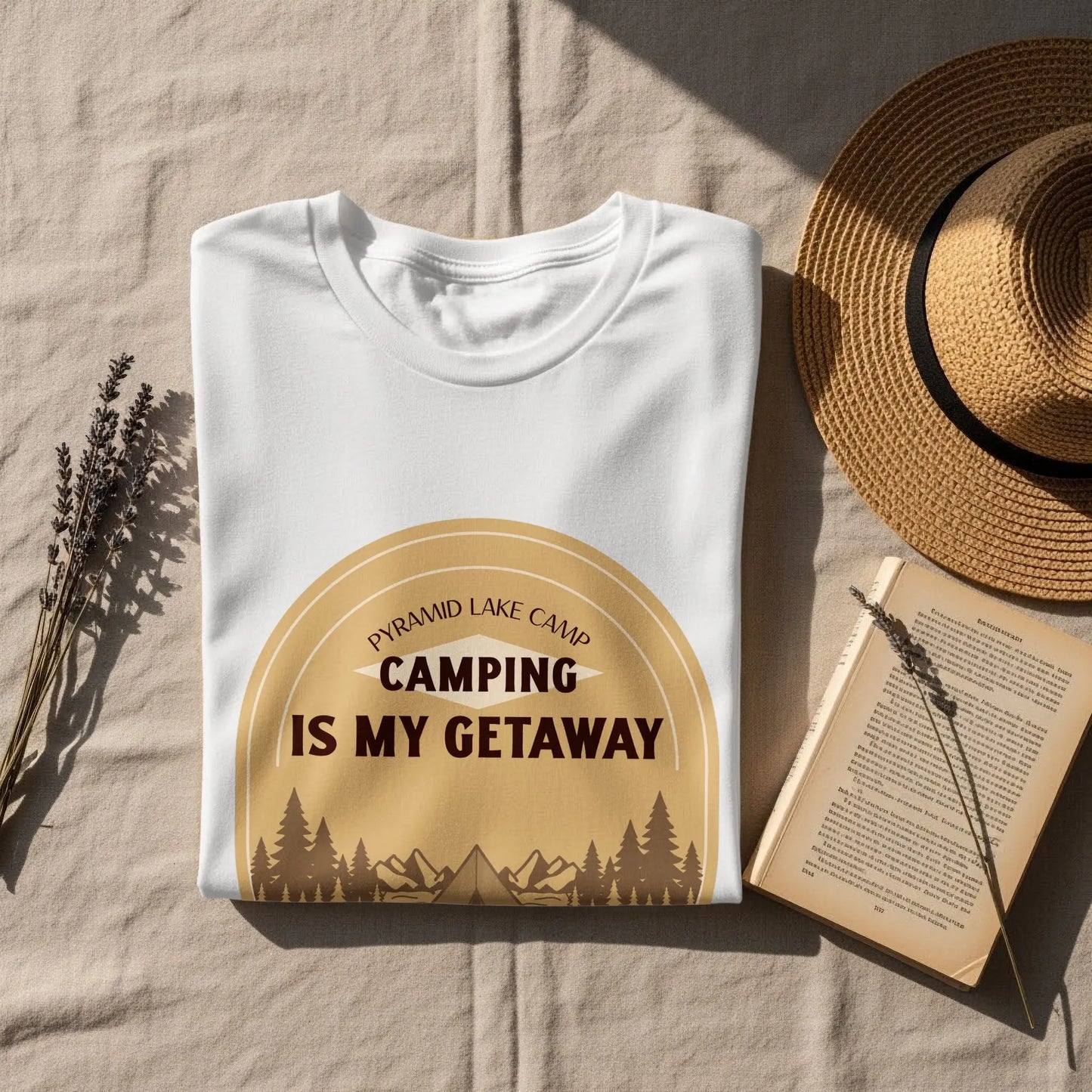 Pyramid Lake Camp Camping Is My Getaway T-Shirts My Store
