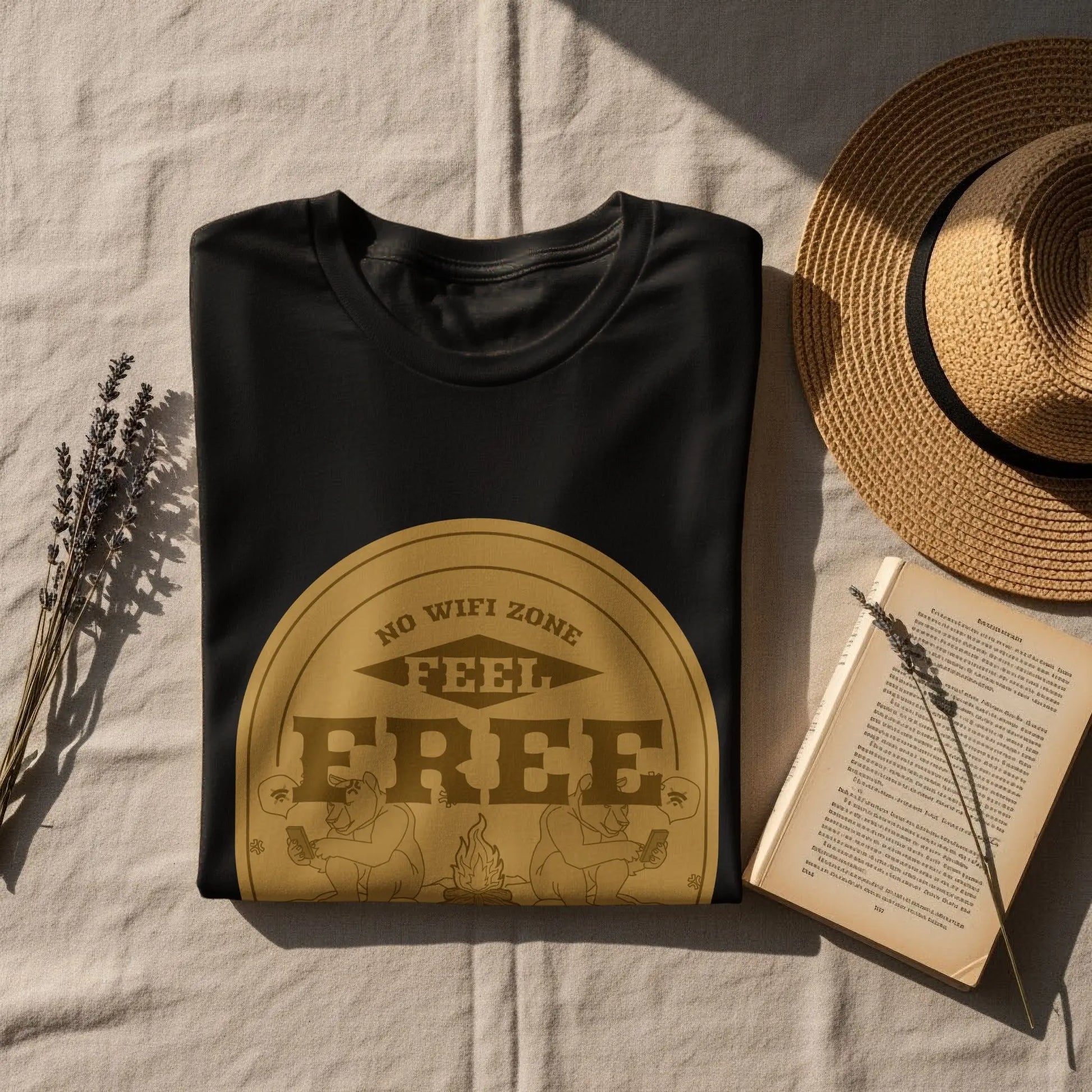 No Wifi Zone Feel Free Graphic Design T-Shirts My Store