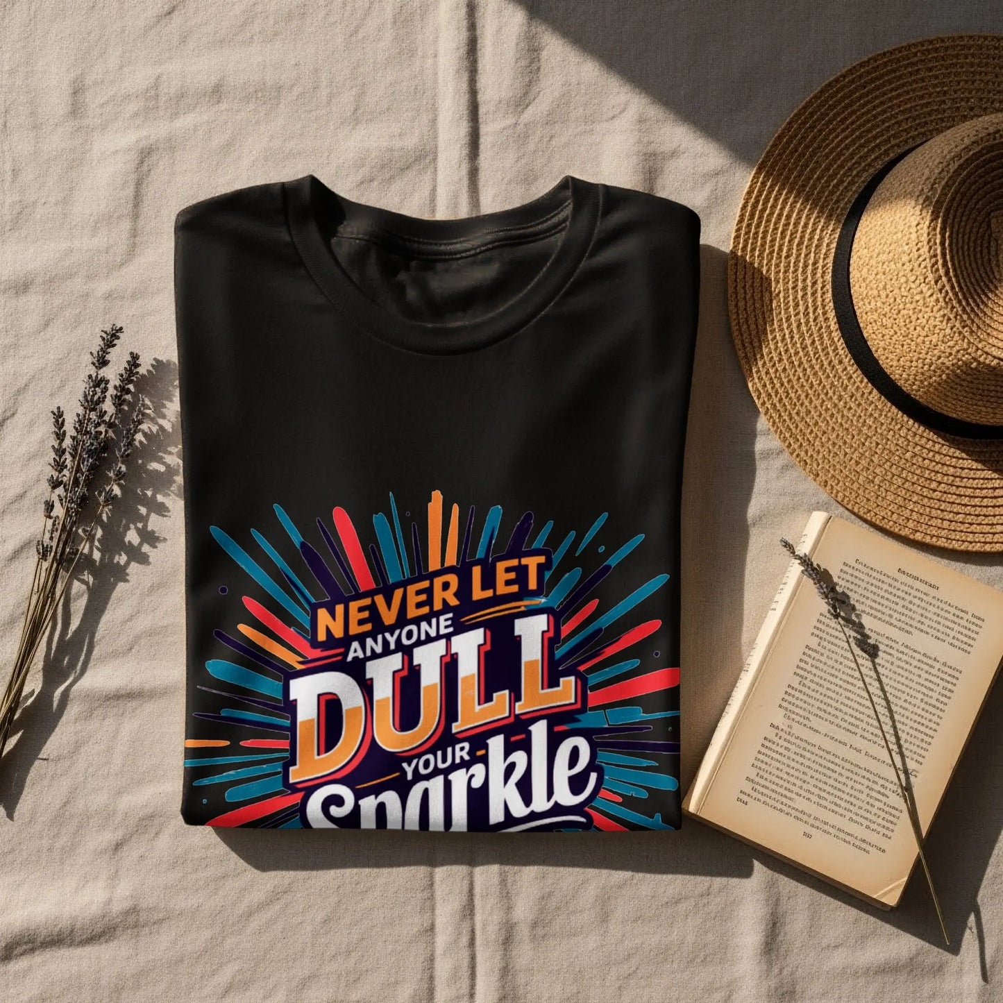 Inspirational T-Shirt: "Never Let Anyone Dull Your Sparkle" Quote