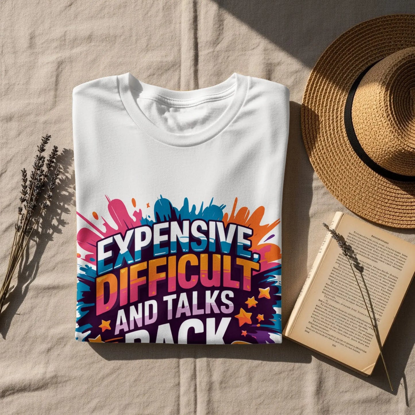 Sassy Statement T-Shirt: "Expensive Difficult And Talks Back" Funny Gift