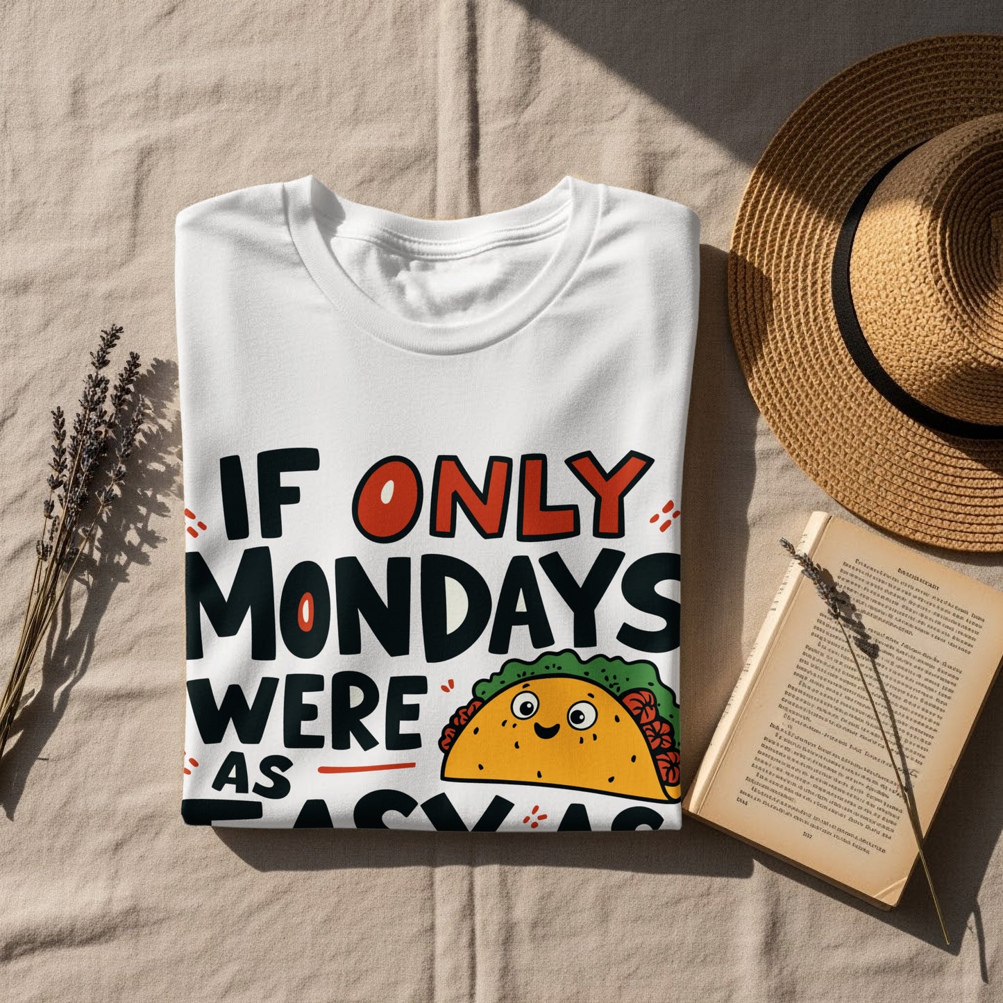 “If Only Mondays Were as Easy as Tacos” Tee — Work & Office Humour