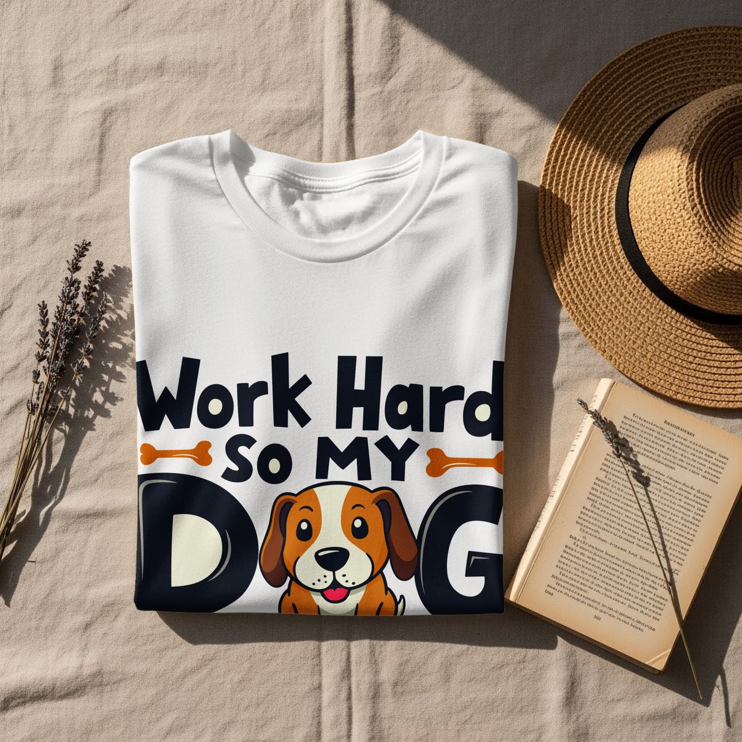 “Work Hard So My Dog Can Have a Better Life” Tee — Work & Office Humour