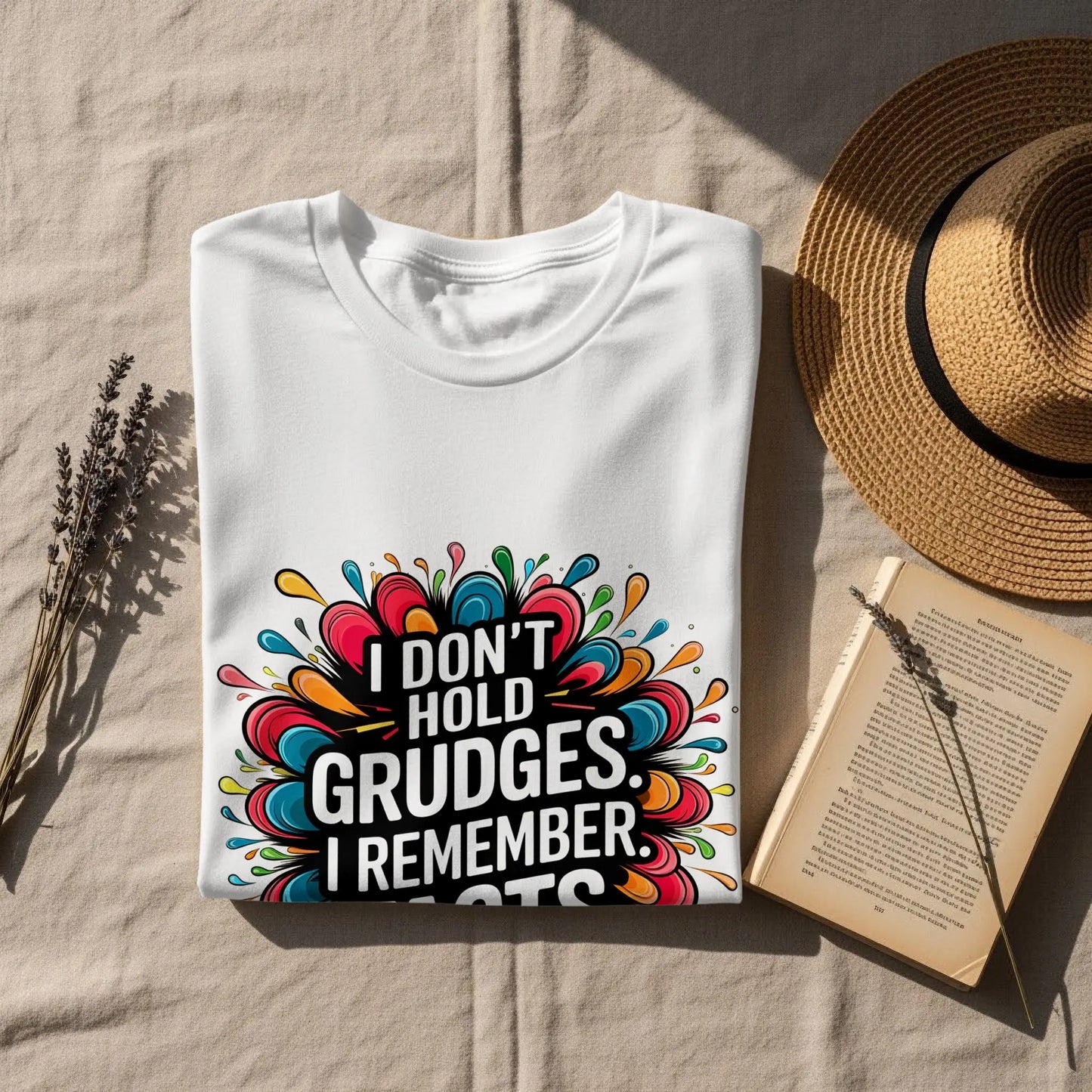Sassy T-Shirt: "I Don't Hold Grudges I Remember Facts" Statement Tee