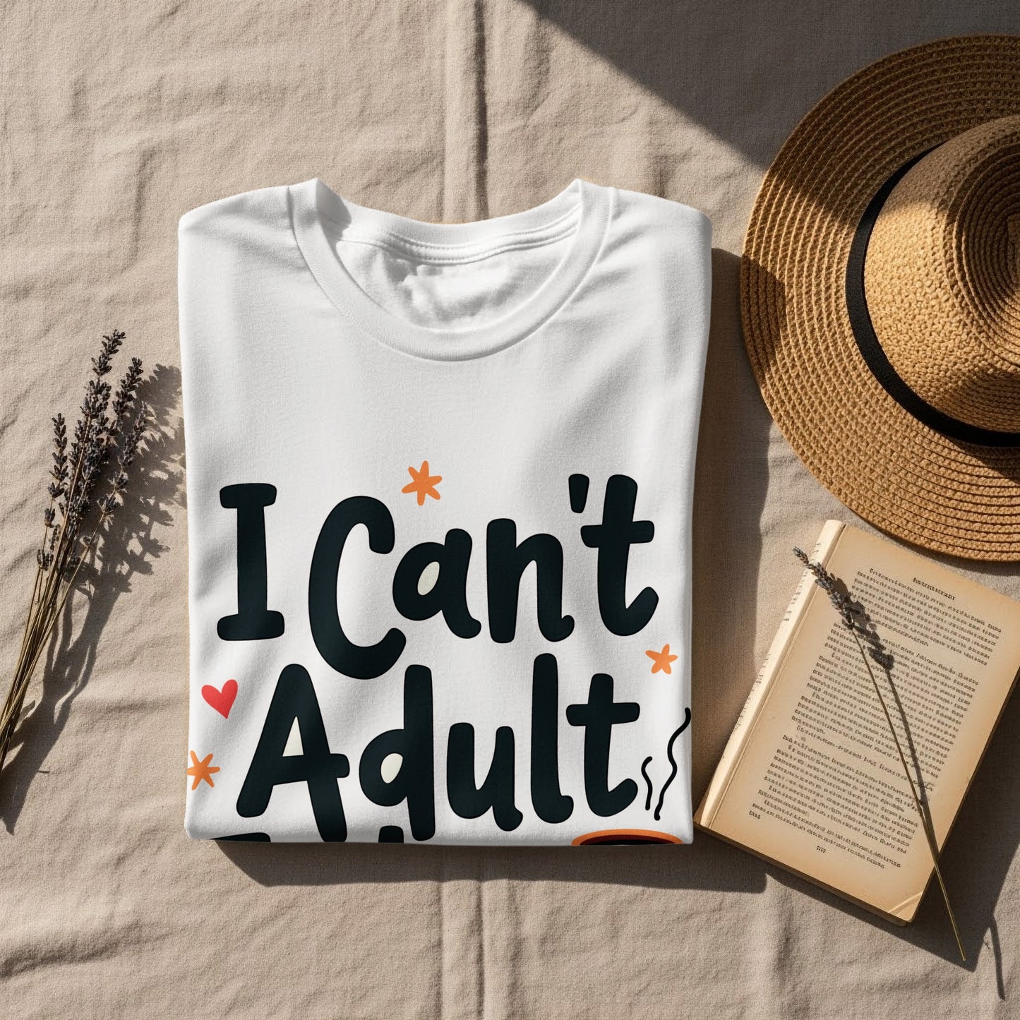 Adulting T-Shirt: "I Can't Adult Today Help" Funny Slogan
