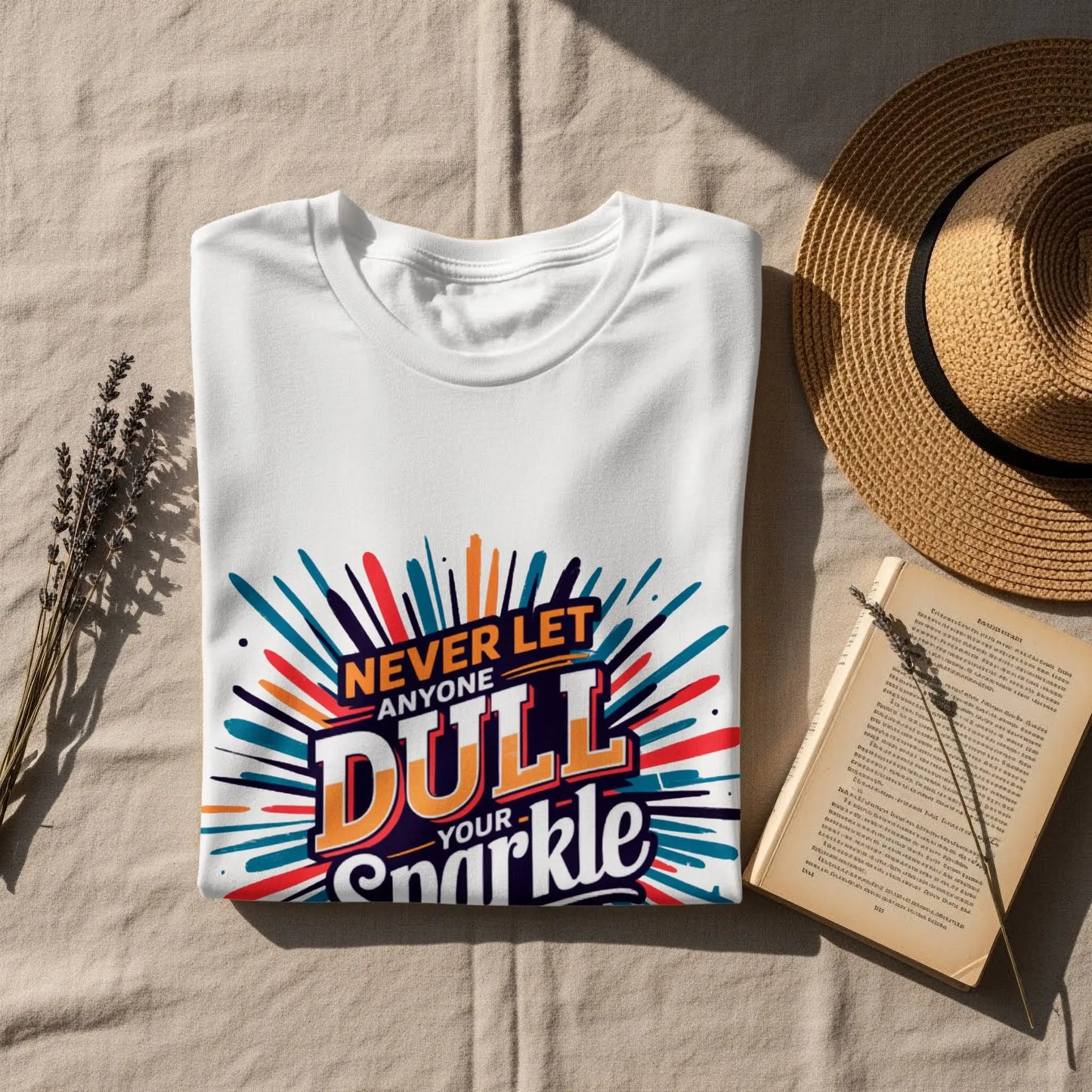 Inspirational T-Shirt: "Never Let Anyone Dull Your Sparkle" Quote