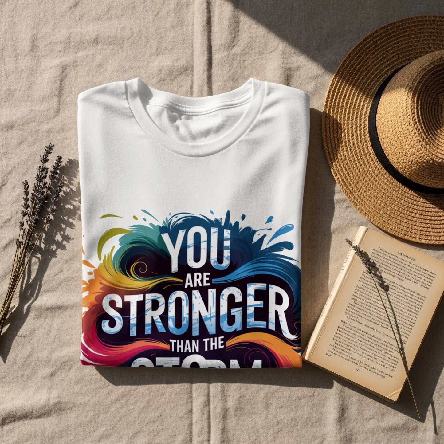 Empowerment T-Shirt: "You Are Stronger Than The Storm" Motivational Art