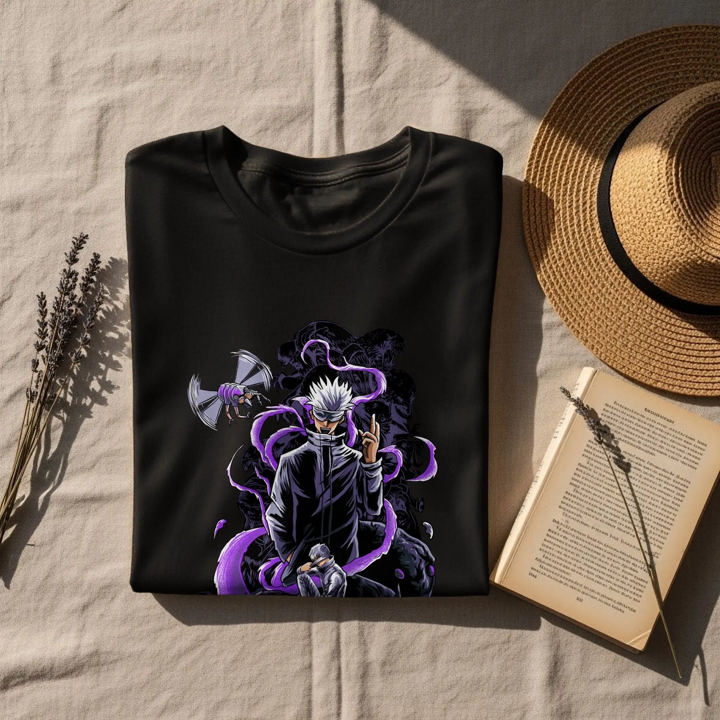 Satoru Gojo Domain Expansion Anime Inspired Art T-Shirt Boofy