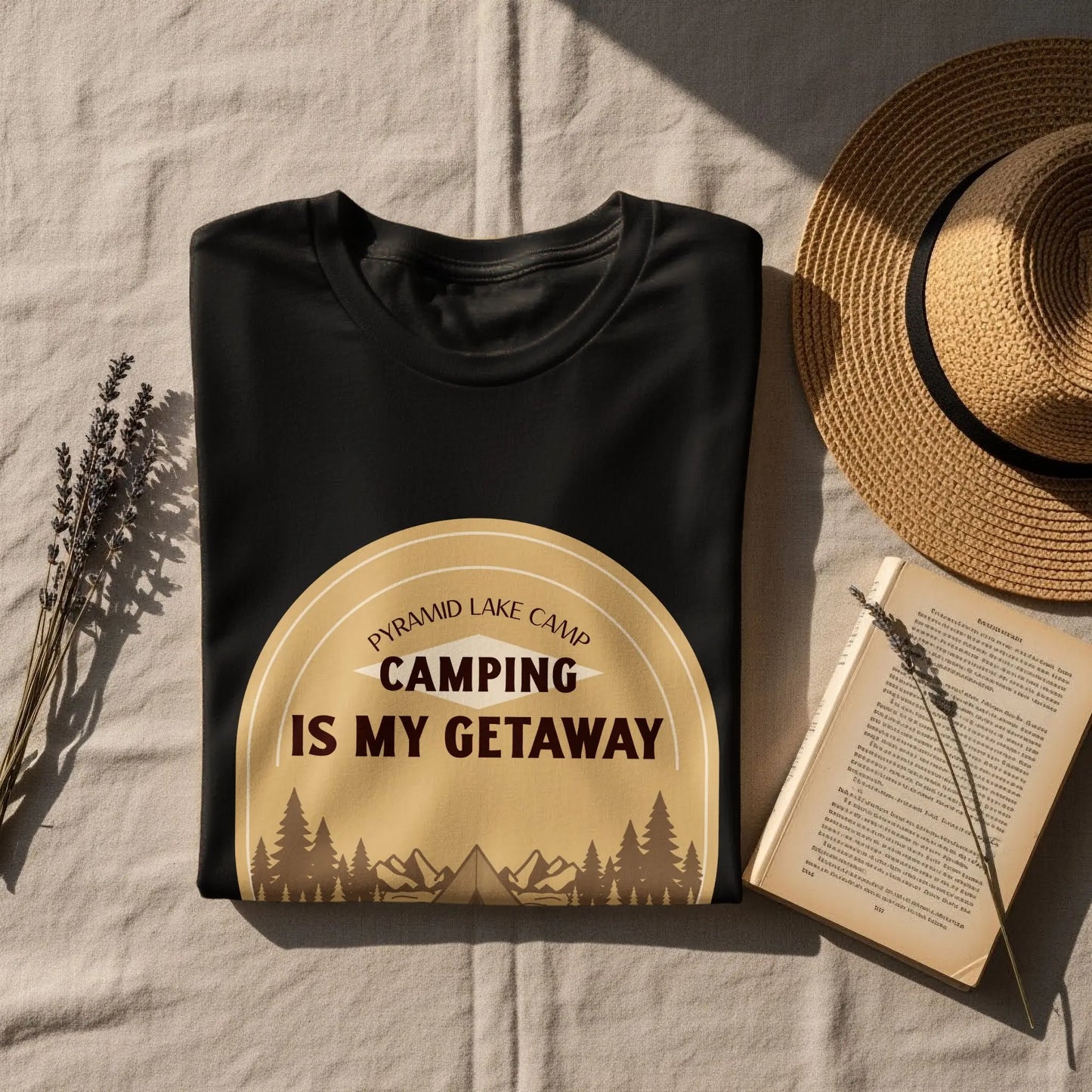 Pyramid Lake Camp Camping Is My Getaway T-Shirts My Store