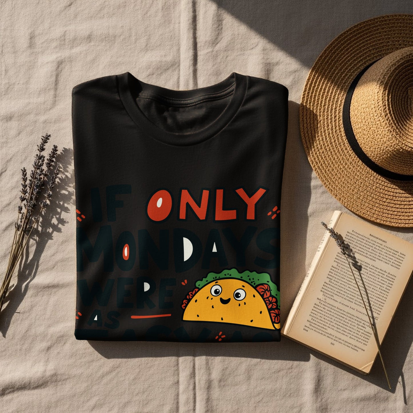 “If Only Mondays Were as Easy as Tacos” Tee — Work & Office Humour