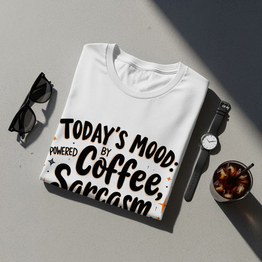 Today's Mood Coffee Sarcasm and Chaos Funny T-Shirts
