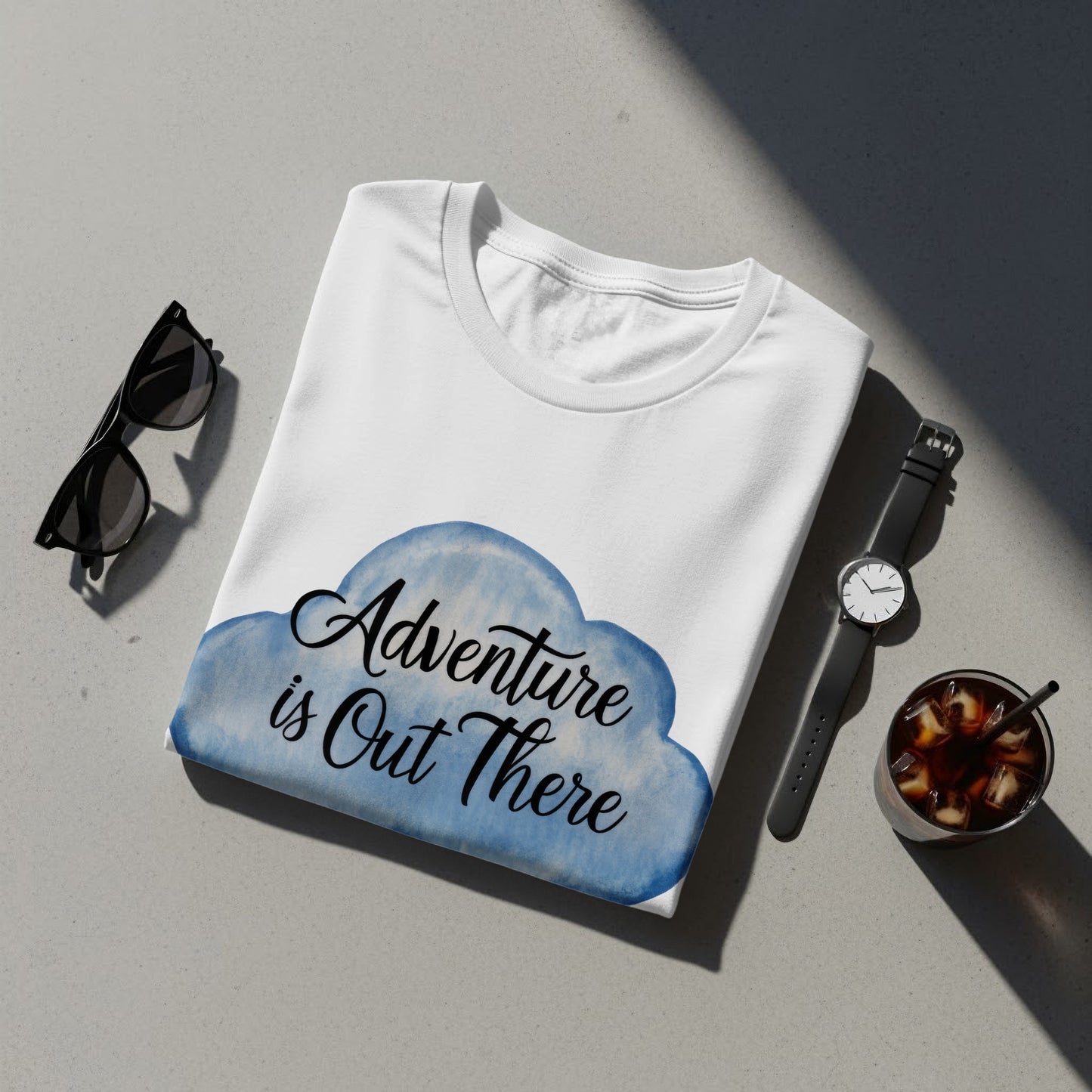 Whimsical Adventure T-Shirt: "Adventure Is Out There" House Balloon