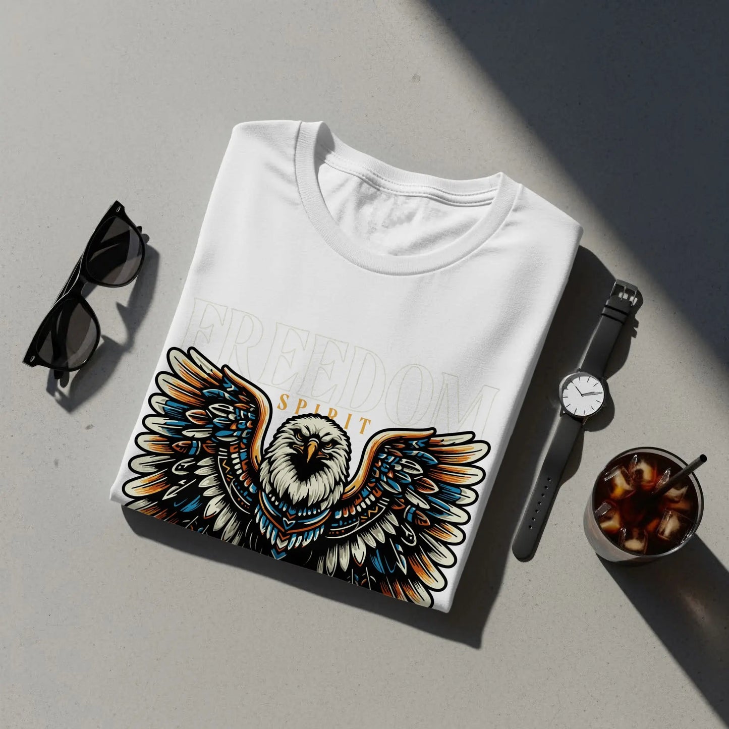 Majestic Eagle Freedom Spirit Graphic T-Shirts Boofy