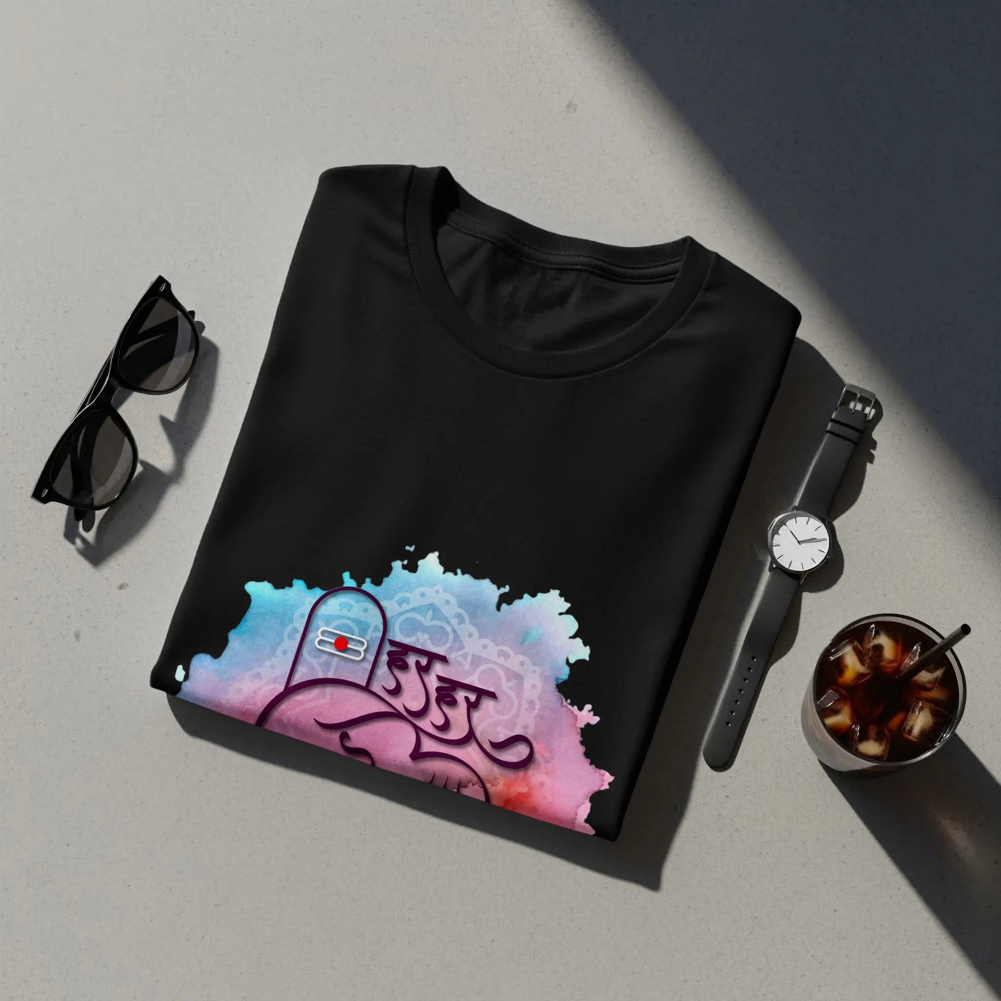 Har Har Mahadev Design Illustration with Colors T-Shirts Boofy