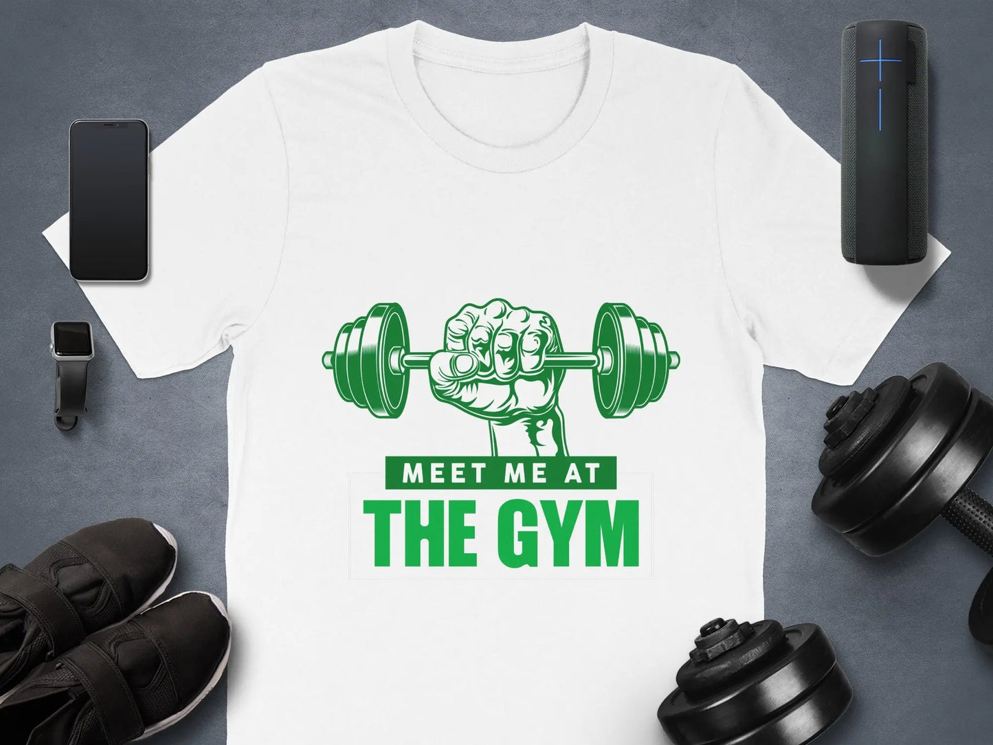 "Meet Me at the Gym" Motivational Fitness T-Shirts Boofy