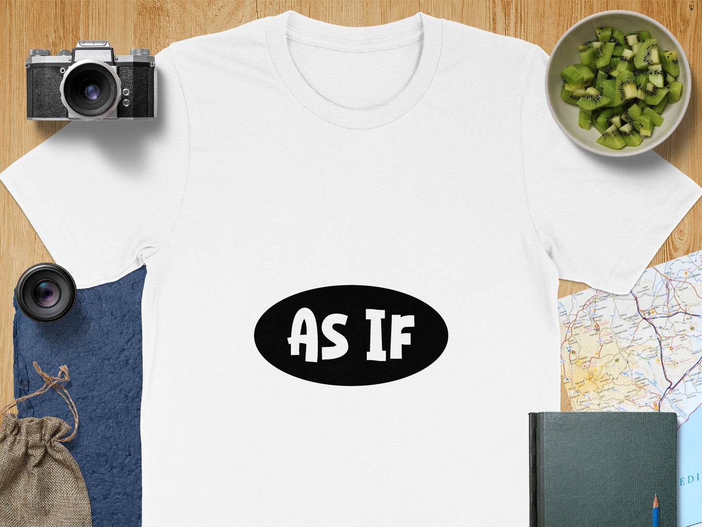 90s Movie T-Shirt: "As If" Bold Statement Graphic Design