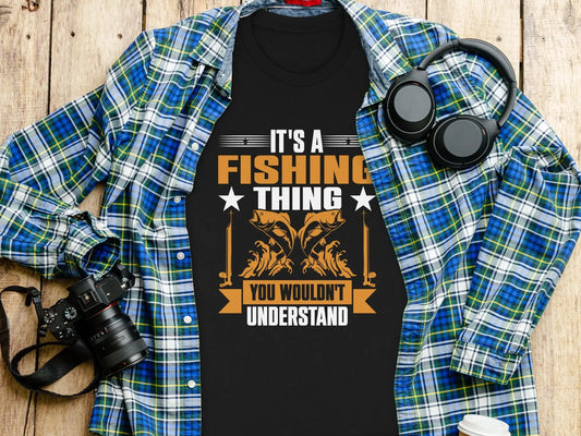 Retro "You Wouldn't" Fishing Design T-Shirt Boofy