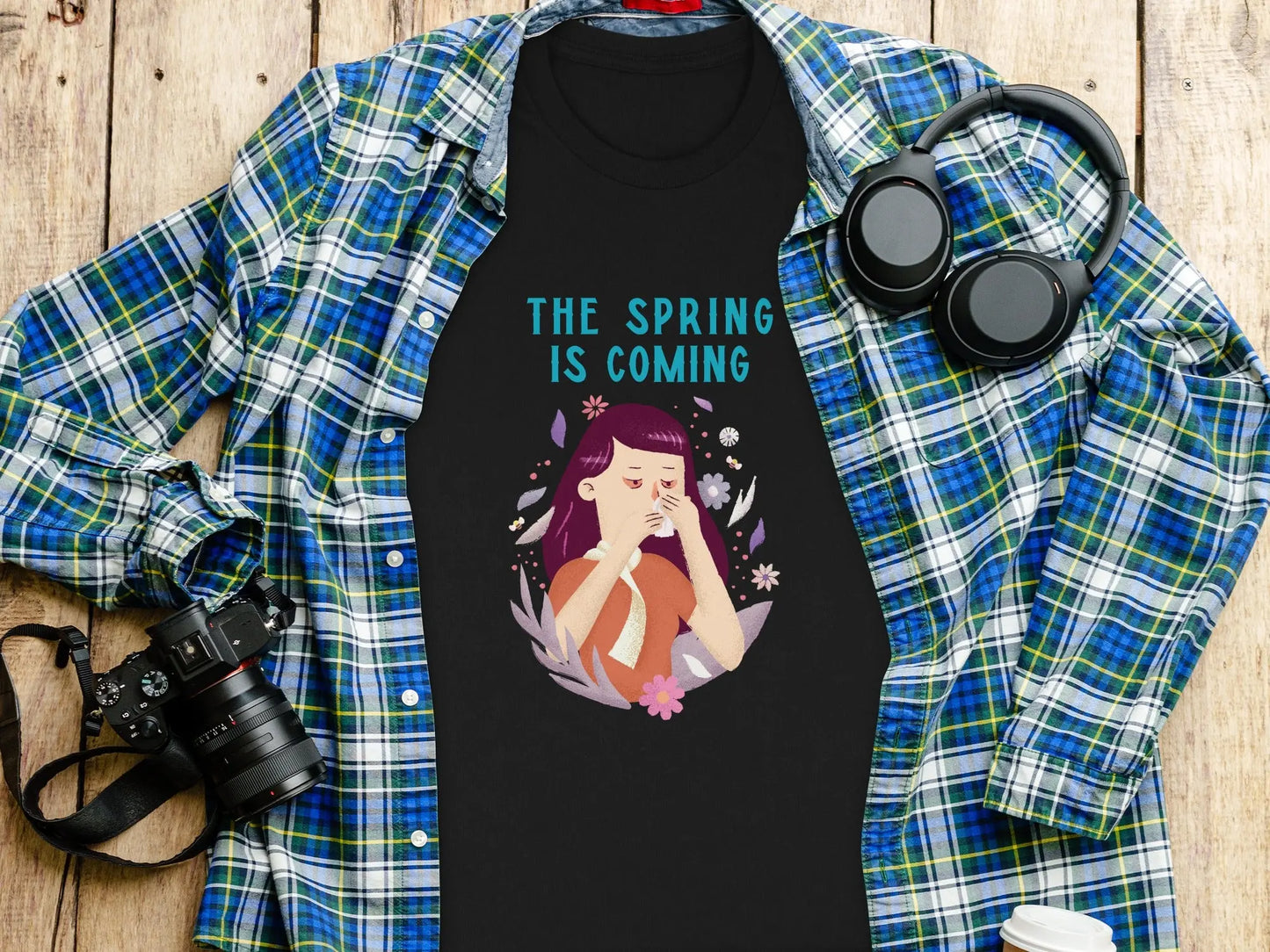 The Spring is Coming Graphic Tee for Seasonal Wear Boofy