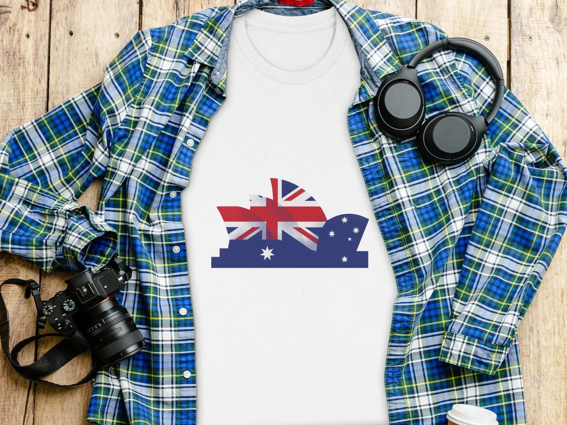 The Land Down Under Australia Graphic Design T-Shirts Boofy