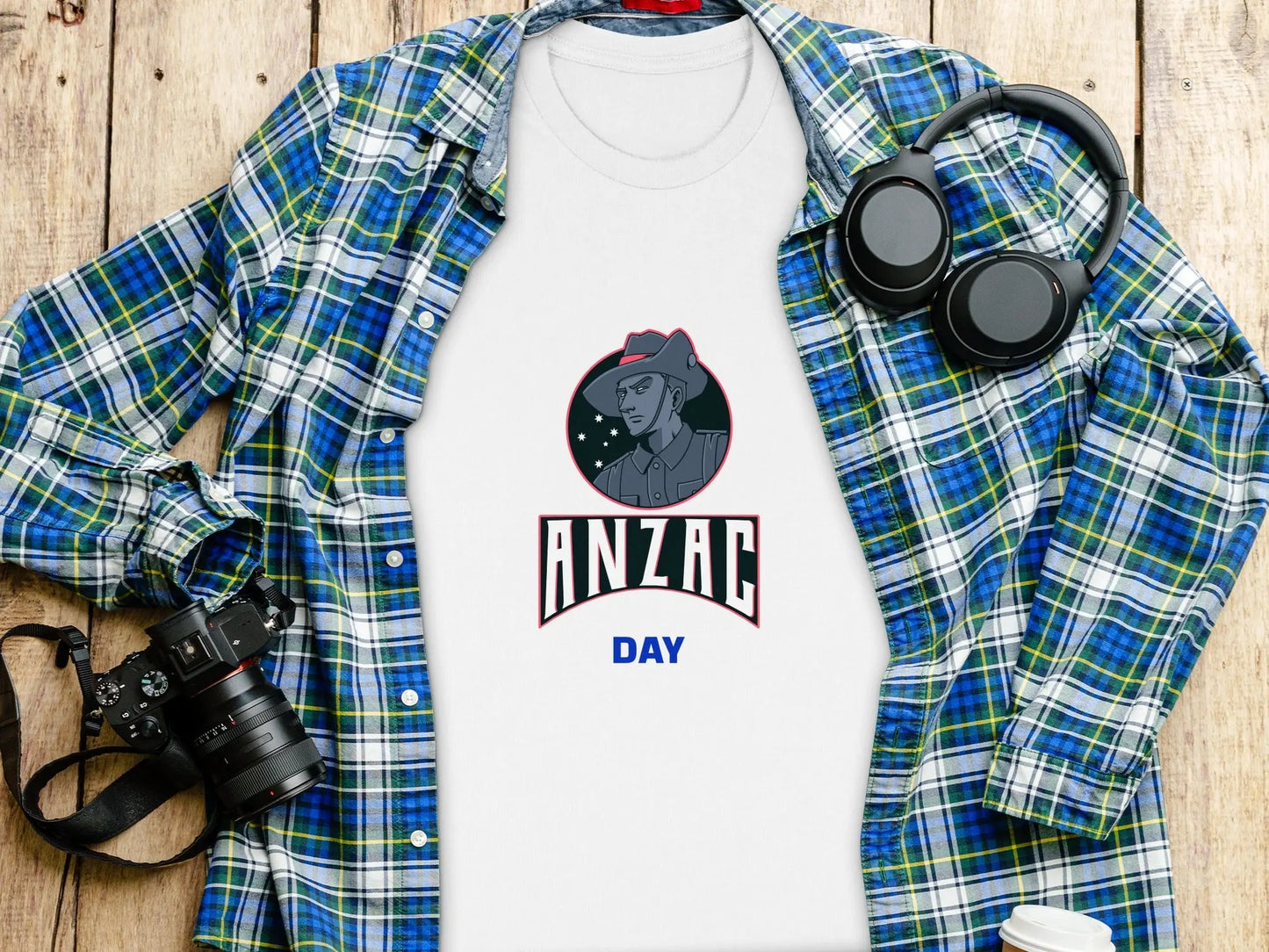 Anzac Day Great Design With A Soldier Avatar Image T-Shirts Boofy