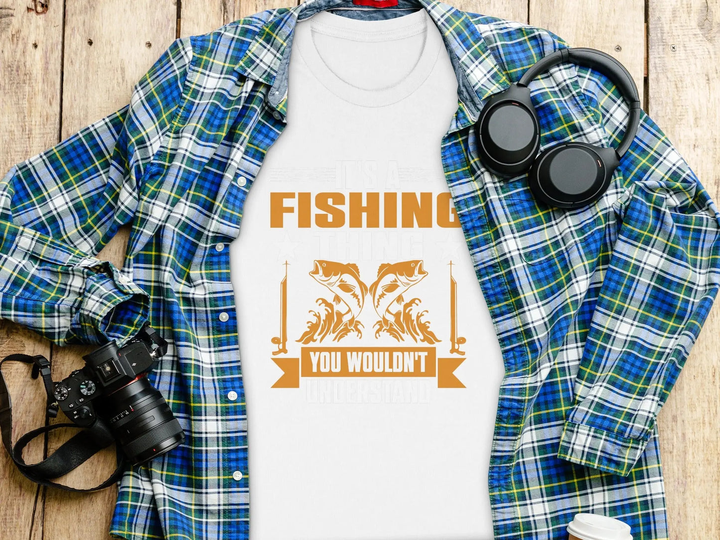 Retro "You Wouldn't" Fishing Design T-Shirt Boofy