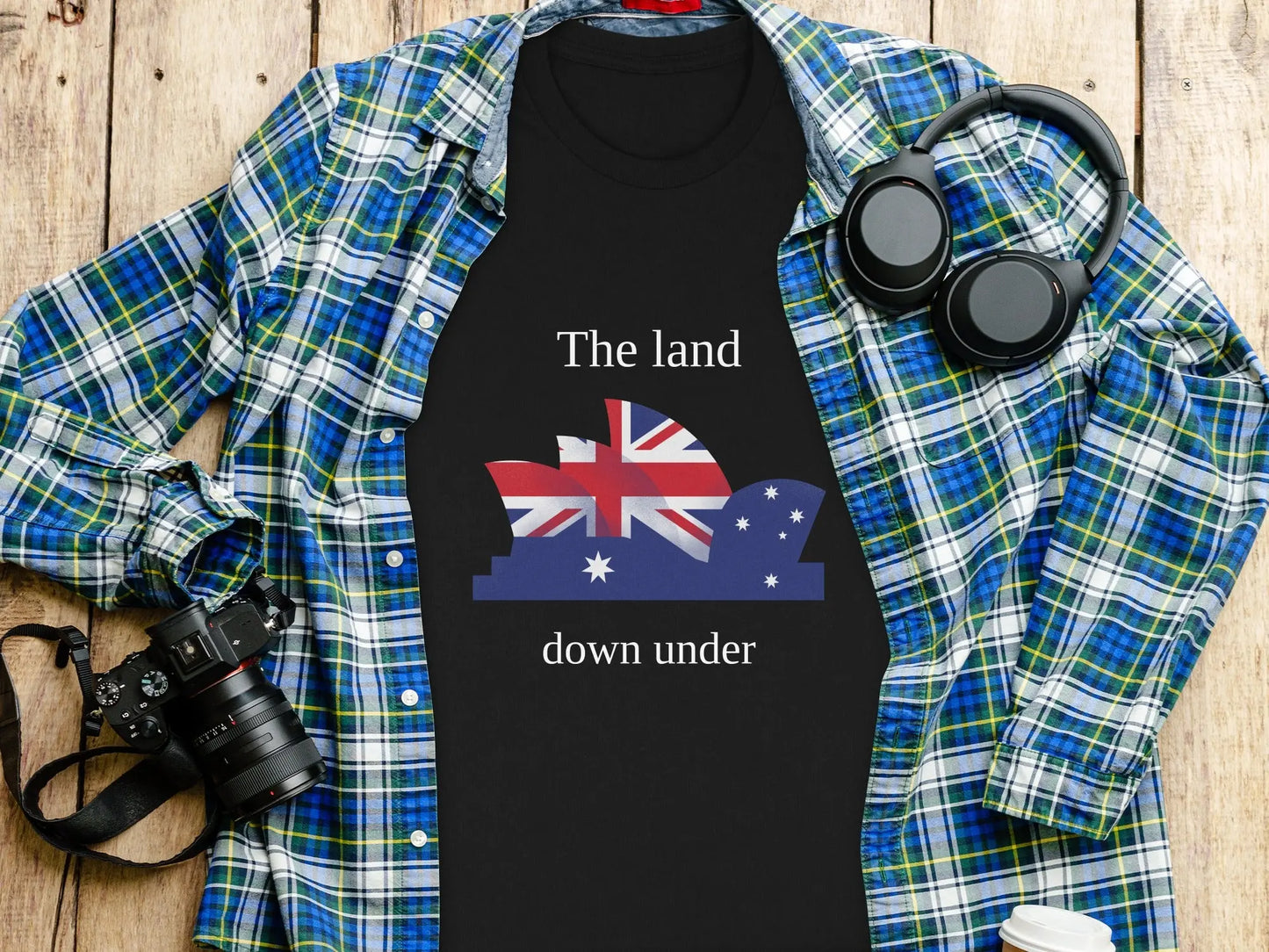 The Land Down Under Australia Graphic Design T-Shirts Boofy