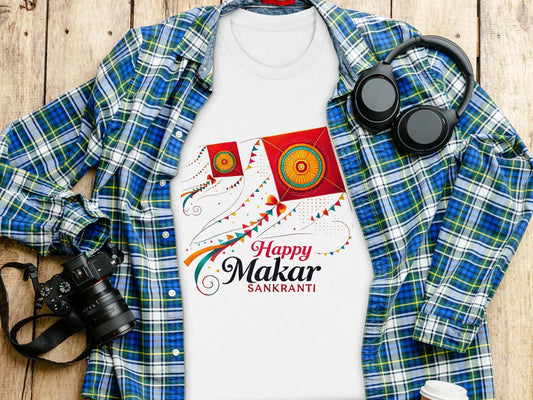 Happy Makar Sankranti Kites Festival Celebration T-Shirts Boofy