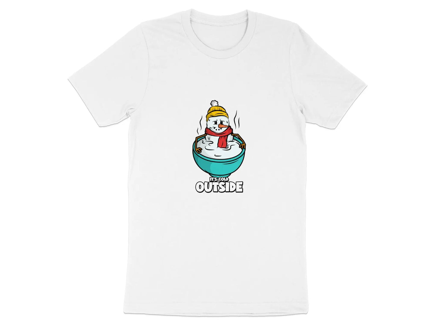 "It's Cold Outside" Snowman Humor Winter T-Shirts Boofy