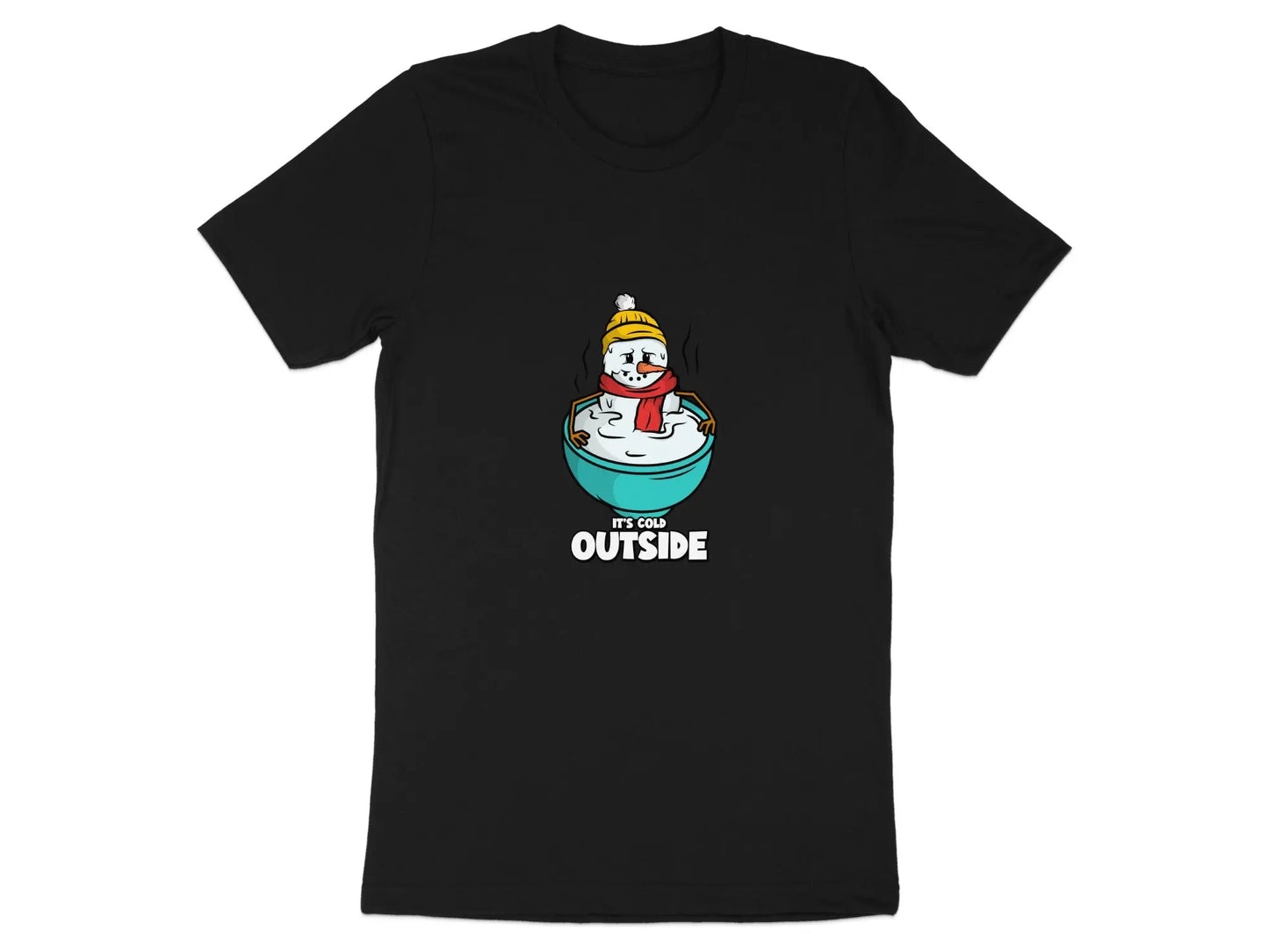 "It's Cold Outside" Snowman Humor Winter T-Shirts Boofy