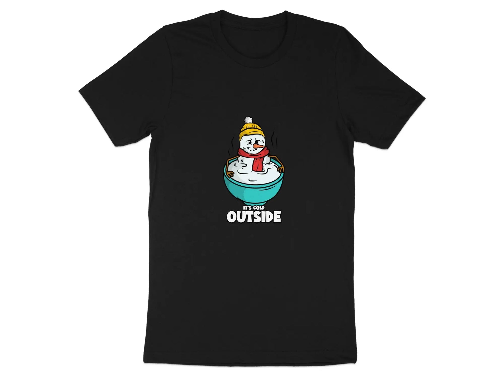 "It's Cold Outside" Snowman Humor Winter T-Shirts Boofy