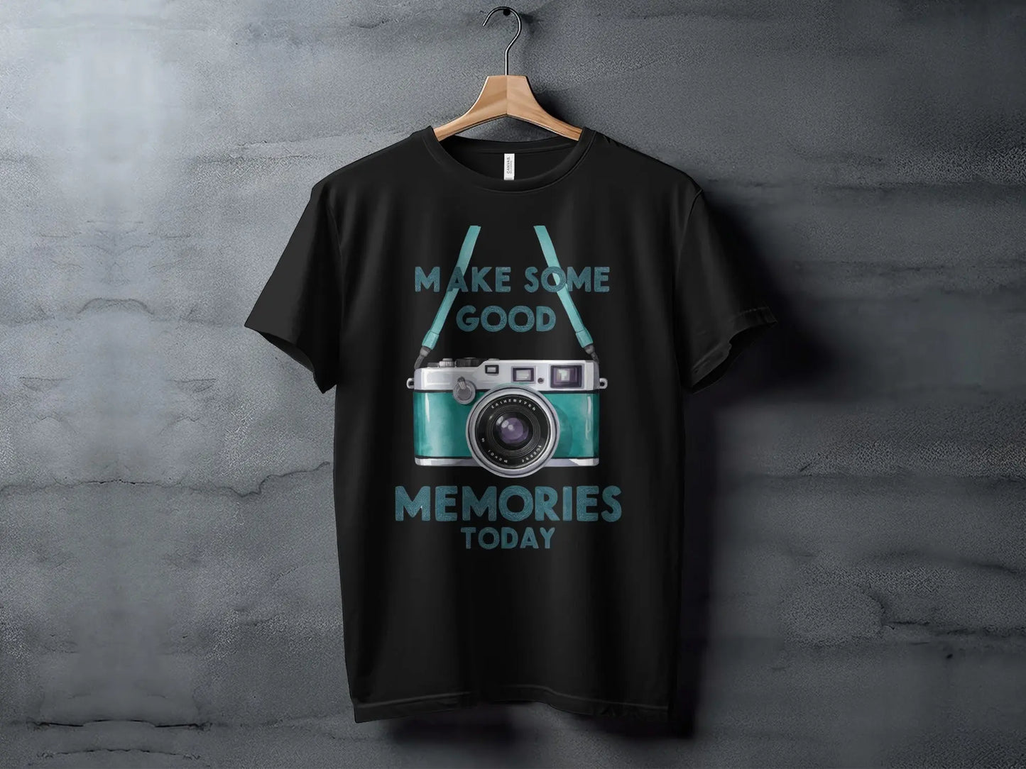Photography T-Shirt: "Make Some Good Memories Today" Vintage Camera
