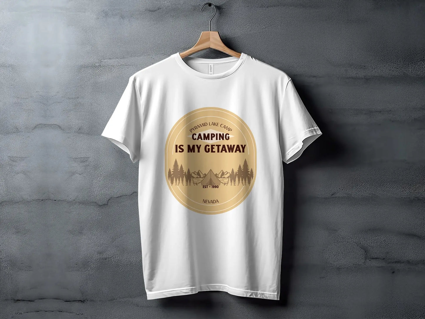 Pyramid Lake Camp Camping Is My Getaway T-Shirts My Store