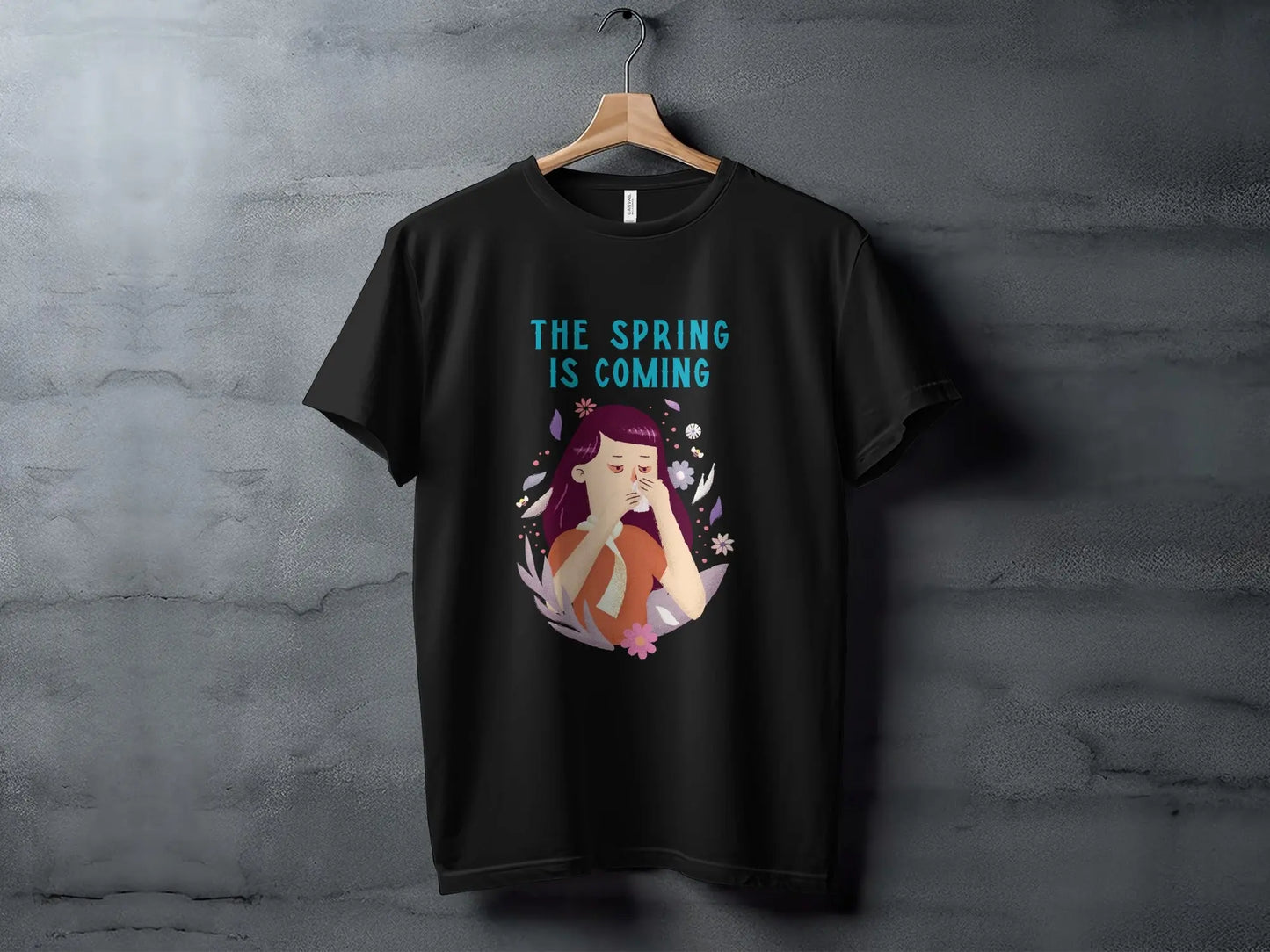 The Spring is Coming Graphic Tee for Seasonal Wear Boofy