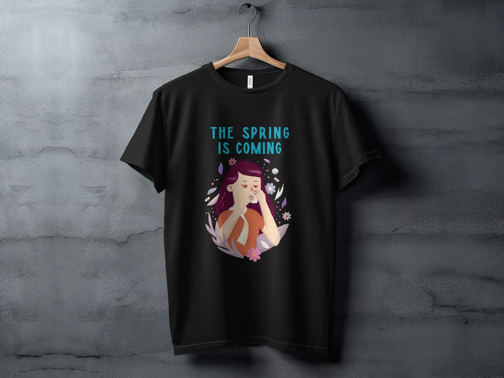The Spring is Coming Graphic Tee for Seasonal Wear Boofy