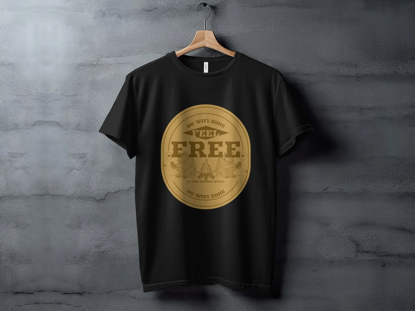 No Wifi Zone Feel Free Graphic Design T-Shirts My Store