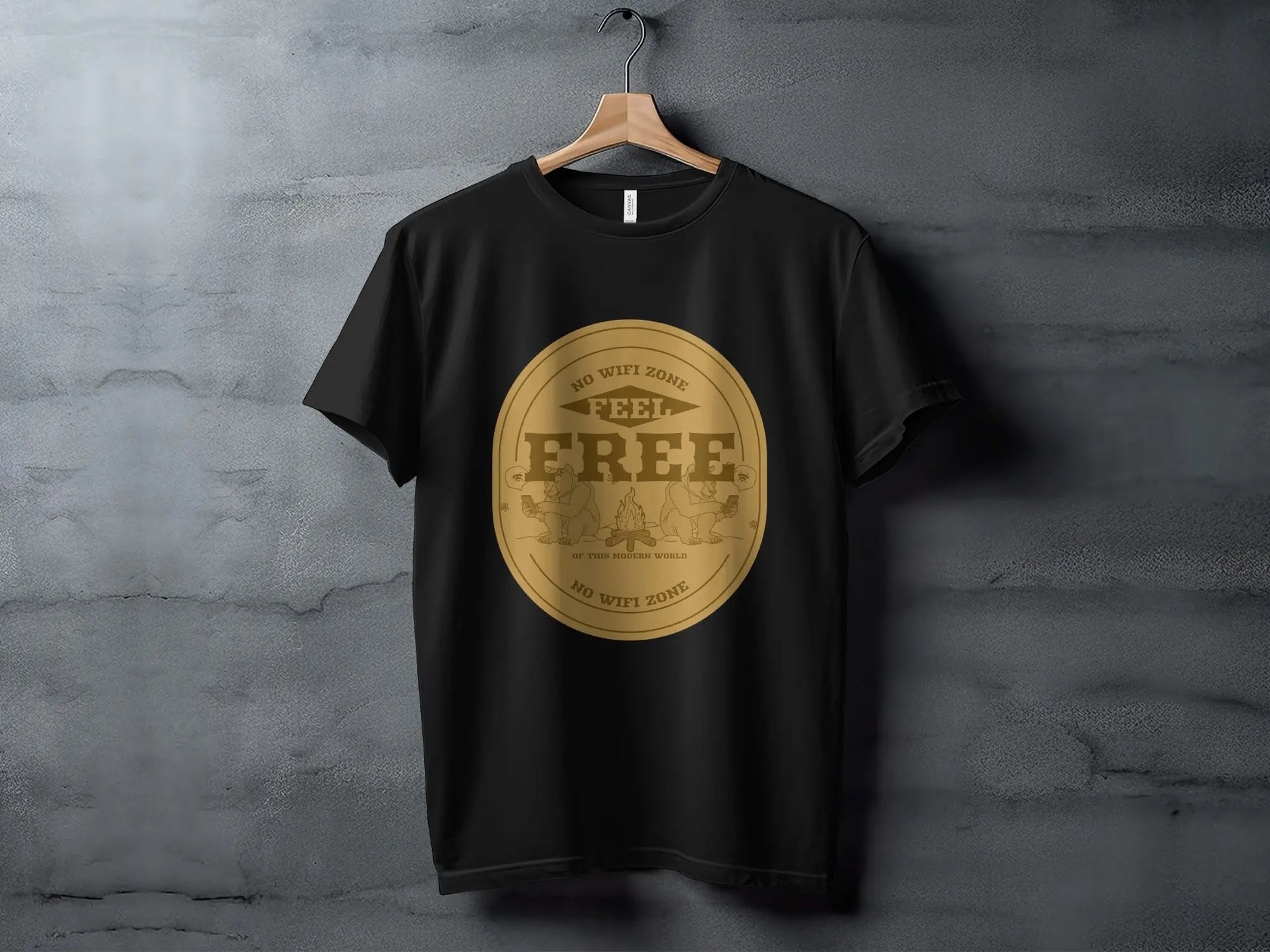 No Wifi Zone Feel Free Graphic Design T-Shirts My Store