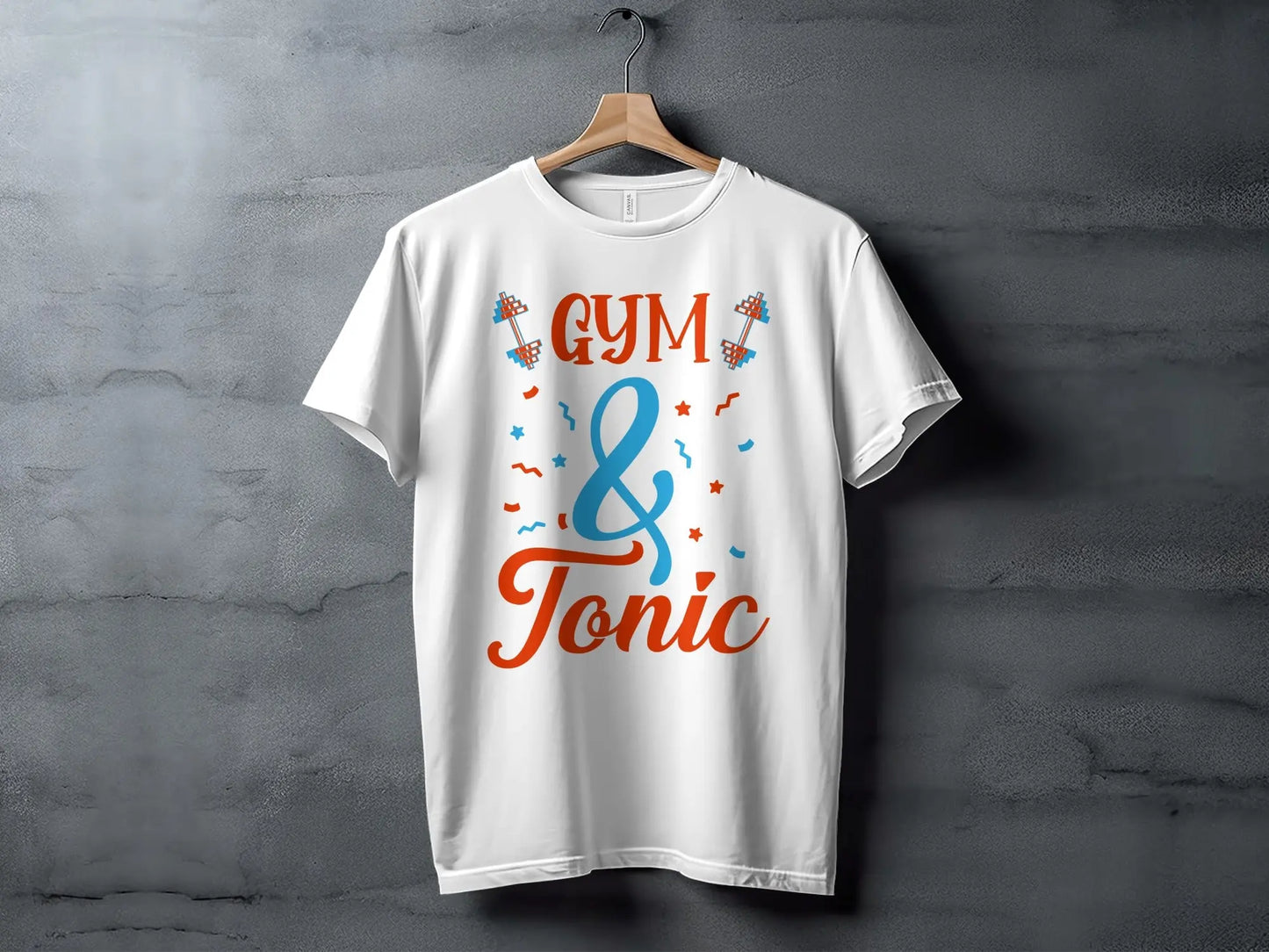 "Gym and Tonic" Motivational Quote T-Shirt Boofy