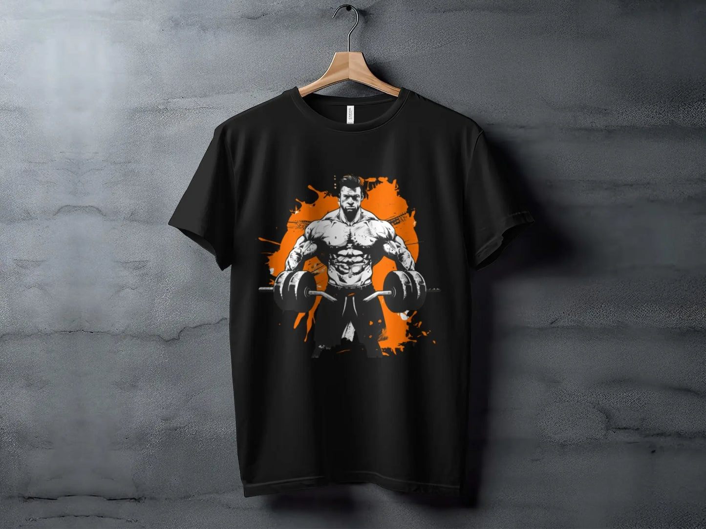 Bodybuilder Fitness Illustration Art Gym T-Shirt Boofy