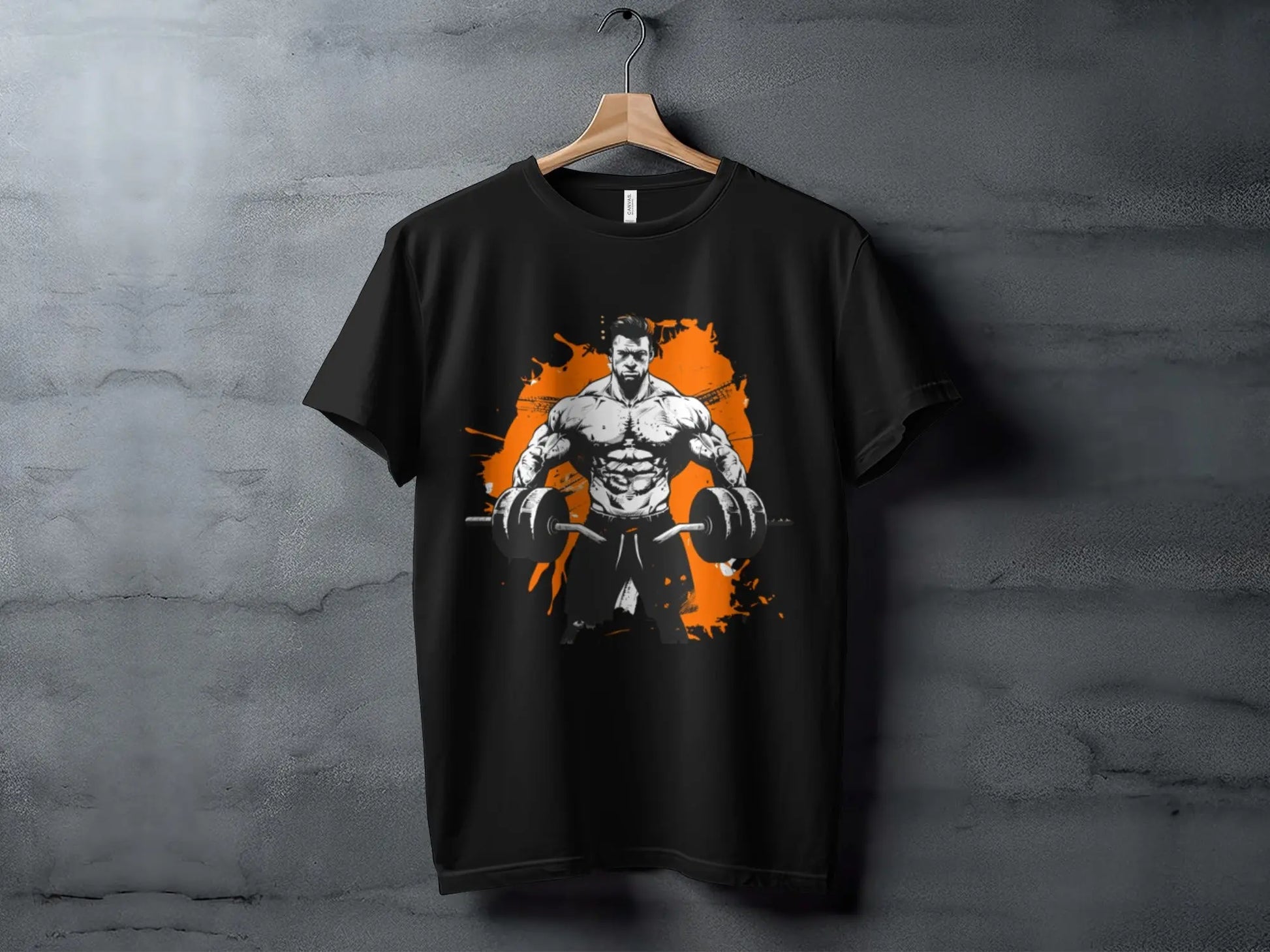 Bodybuilder Fitness Illustration Art Gym T-Shirt Boofy
