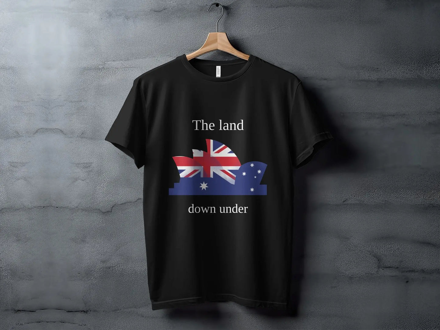 The Land Down Under Australia Graphic Design T-Shirts Boofy